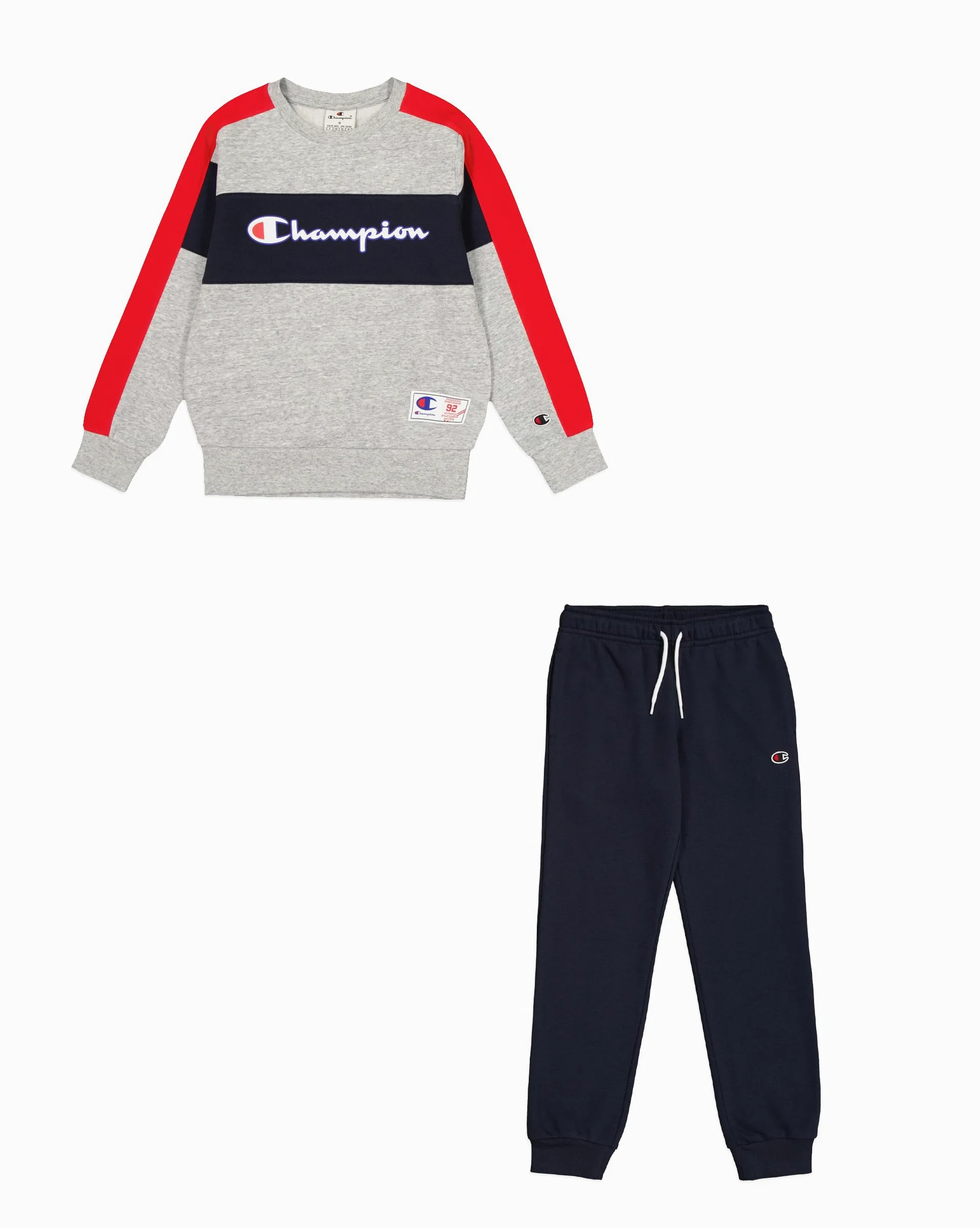 Champion Legacy Retro Sport B (306862) - Ultralight Soft Compact Powerblend Fleece Crewneck chandal bebe Niños