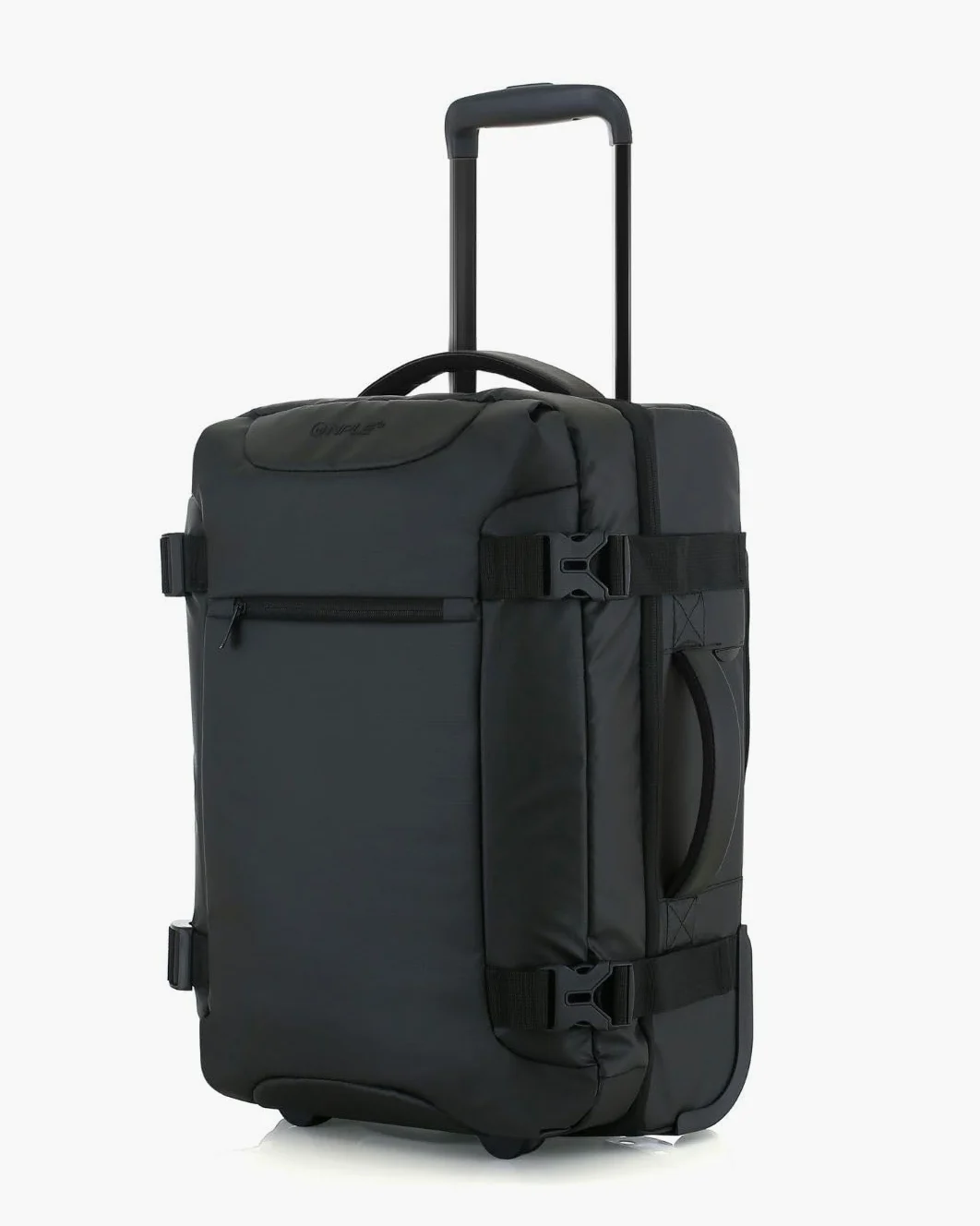Nomad - Mochila trolley de viaje 2 en 1, convertible mochila/maleta, negra, poliéster impermeable, 55 x 35 x 20 cm, con ruedas deslizantes y cierre TSA