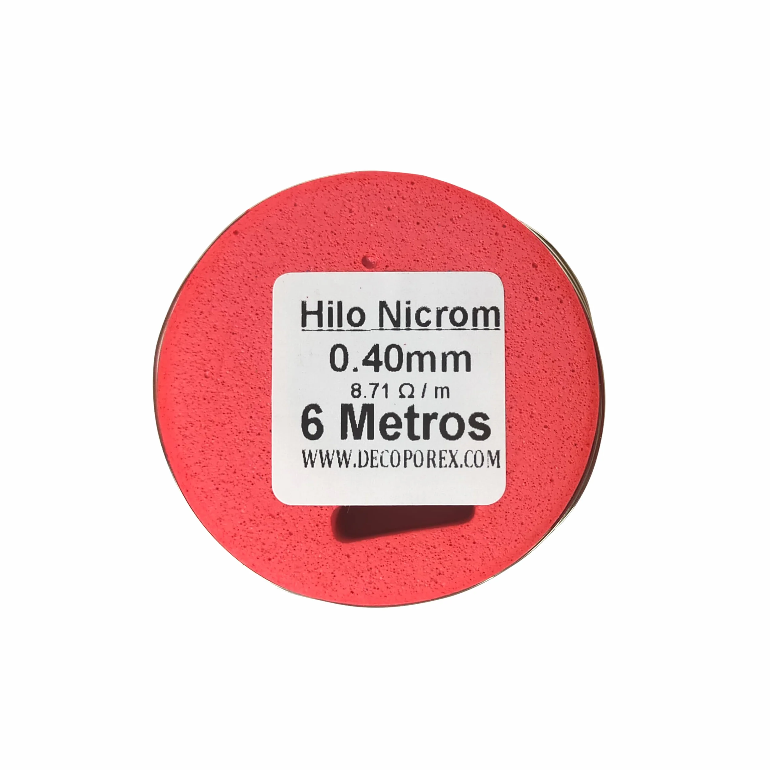 Bobina hilo de resistencia Nicrom 0,40 mm 6 metros