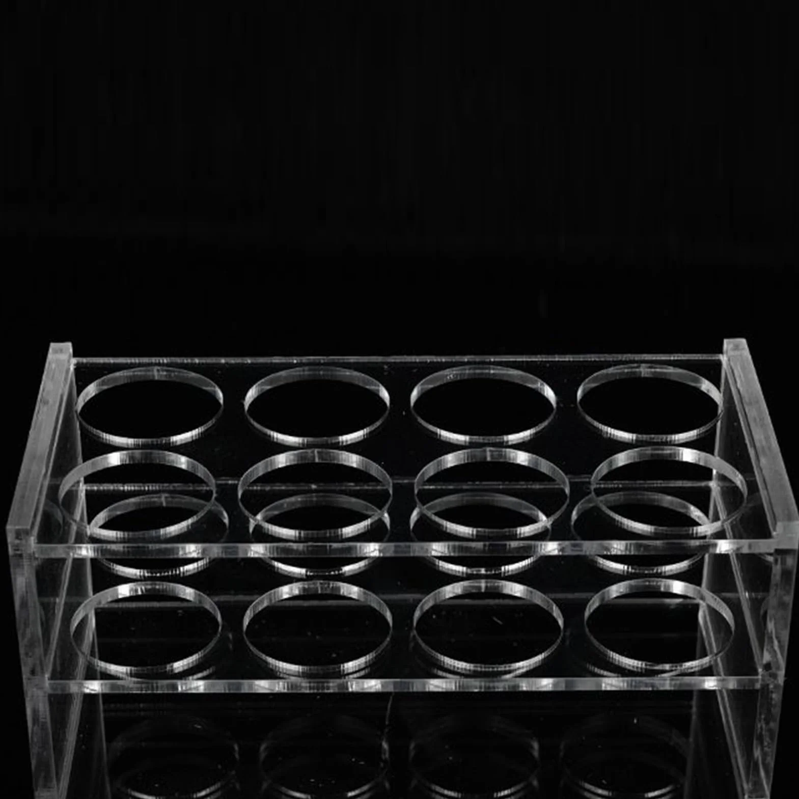 Portatubos Soportes para Tubos de Laboratorio Expositor Acrílico 8 Huecos Almacenamiento Educativo