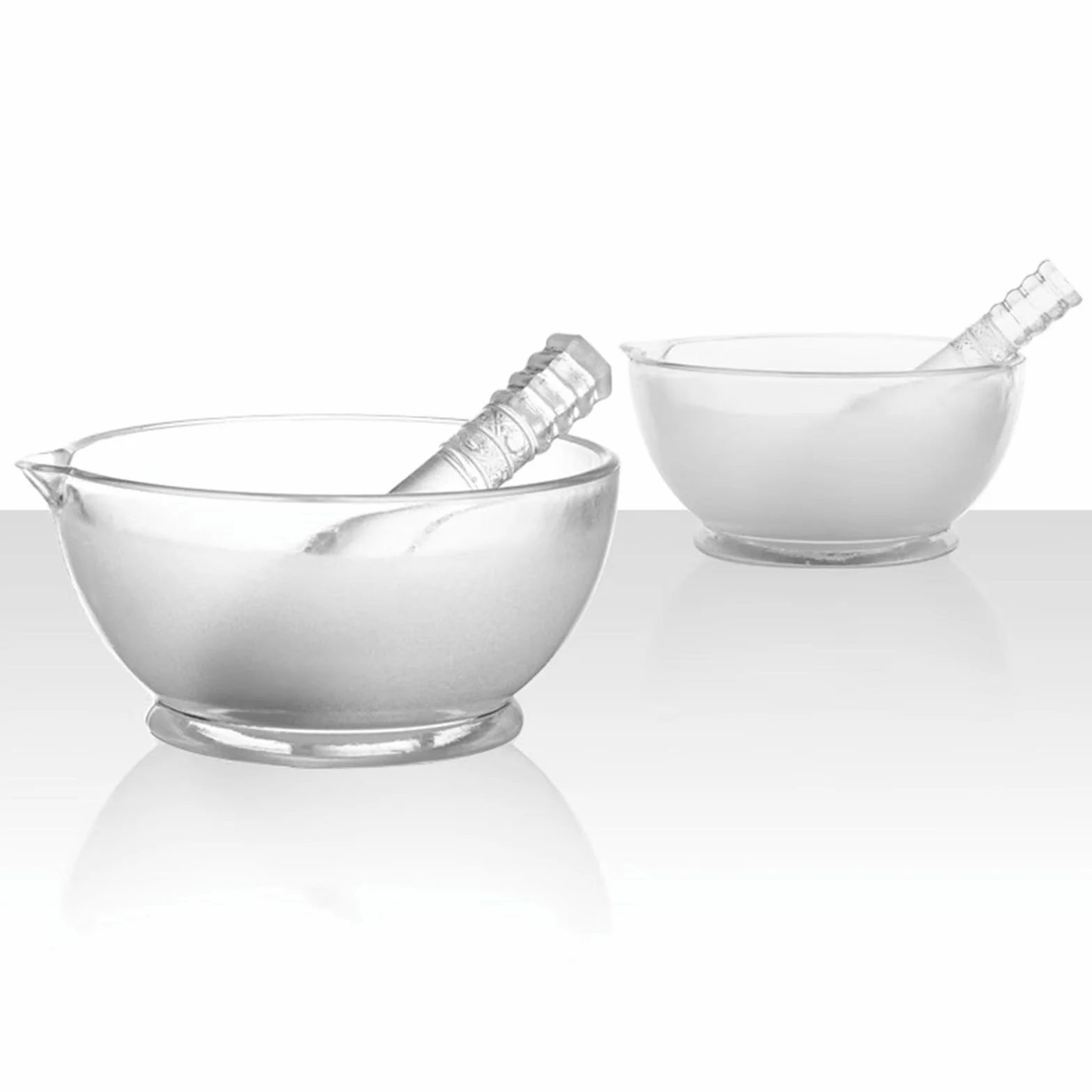 Conjunto Mortero Vidrio 120mm Herramientas Molienda Laboratorio Cocina Molinillo Especias