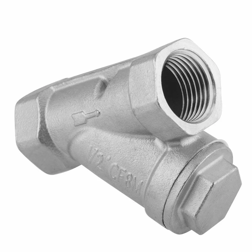 Filtro De Agua Y Gas Acero Inoxidable 1/2 Pulgada Rosca PT DN15