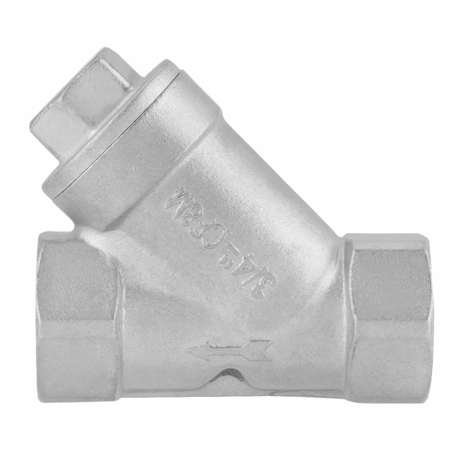Filtro Y acero inoxidable 3/4 DN20 PT rosca para agua aceite gas