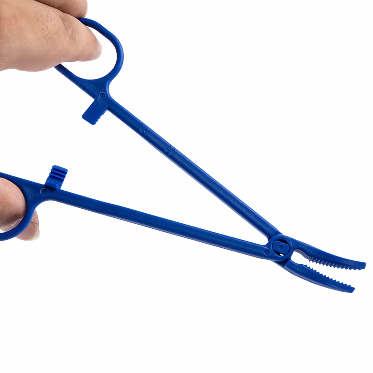 Alicates hemostáticos 6.29 pulgadas pinzas de esponja de algodón herramientas de boca de plástico afiladas