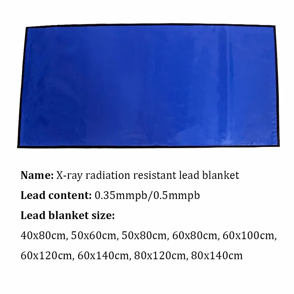 Manta de Plomo Protección contra Radiación 0,5 MmPb 60x80cm