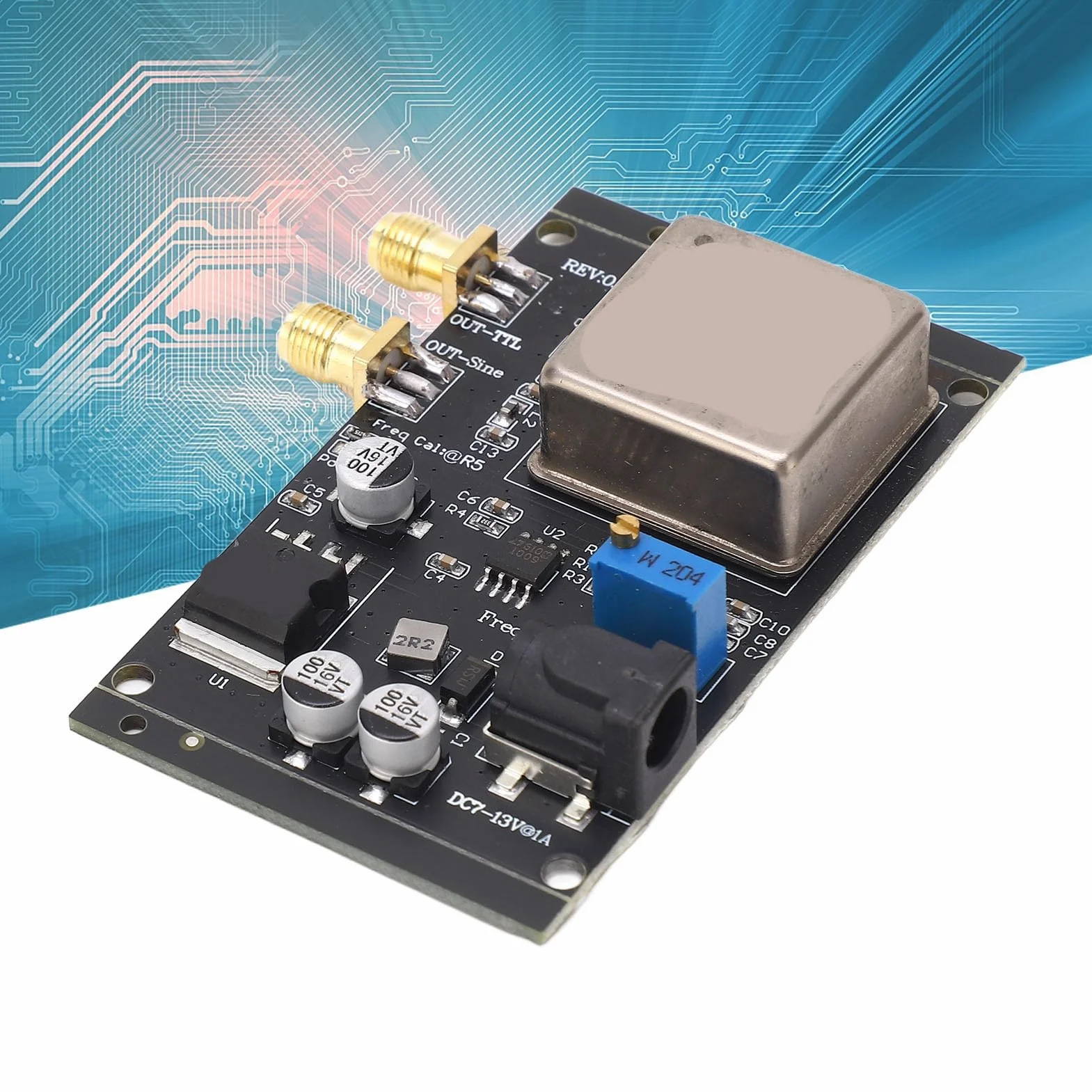Módulo de Referencia OCXO 10MHz Oscilador de Cristal de Temperatura Constante