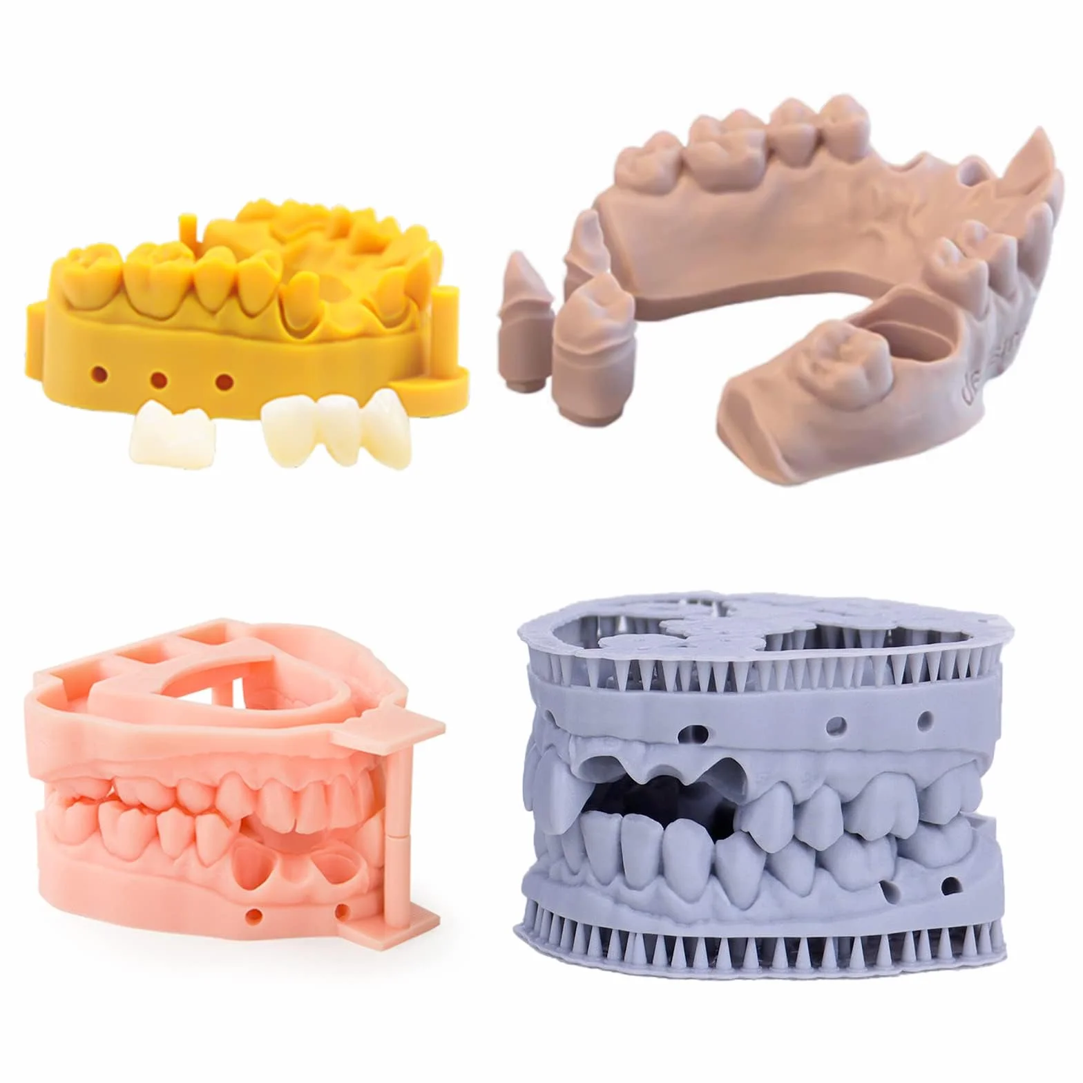 JAMG HE 3D Printer Resin Dental Pro Model for Crown Bridge Orthodontic Implant IPA Clean Light Grey
