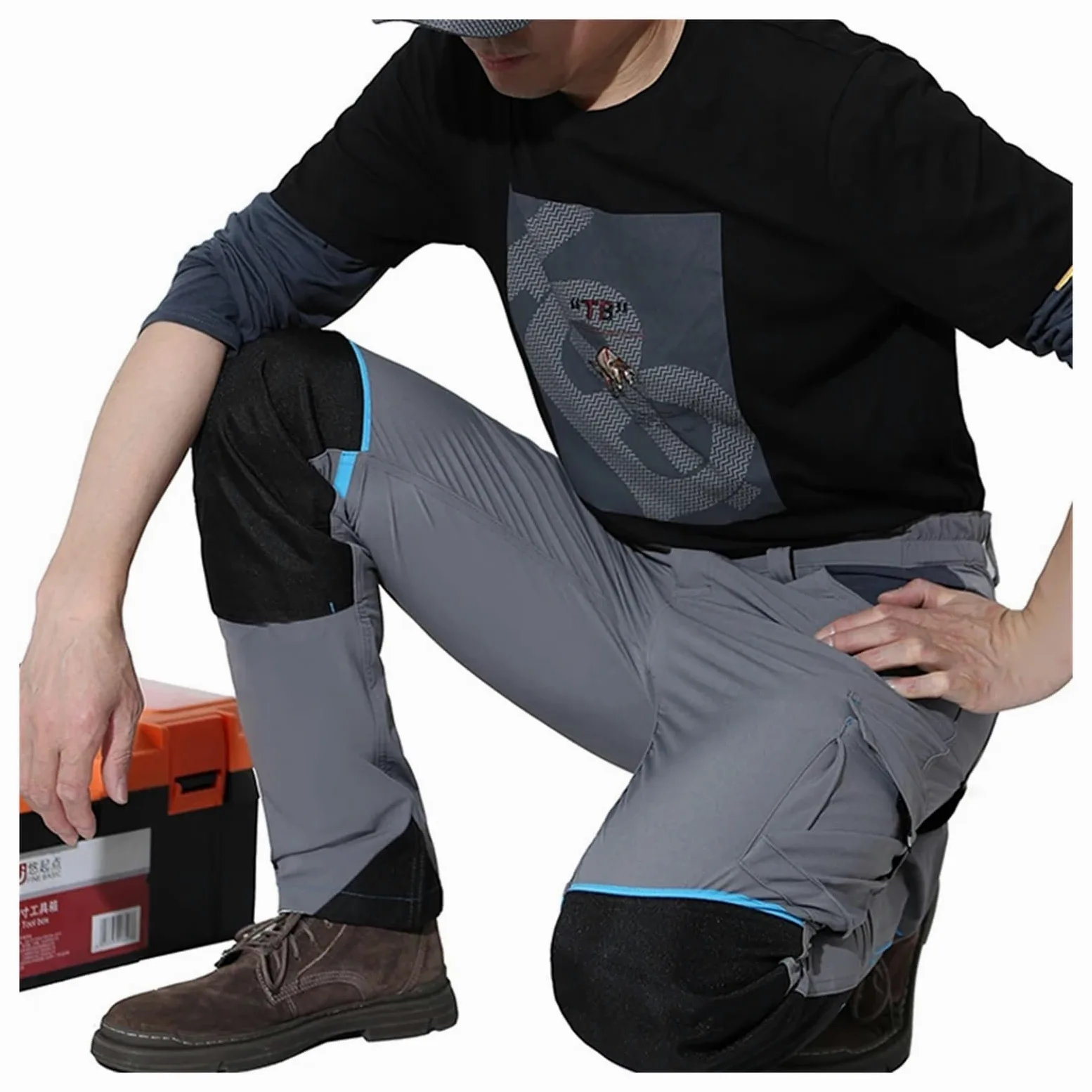 Pantalones de Trabajo Hombre Pantalones de Trabajo Multibolsillos Pantalones Senderismo Ropa for Hombre