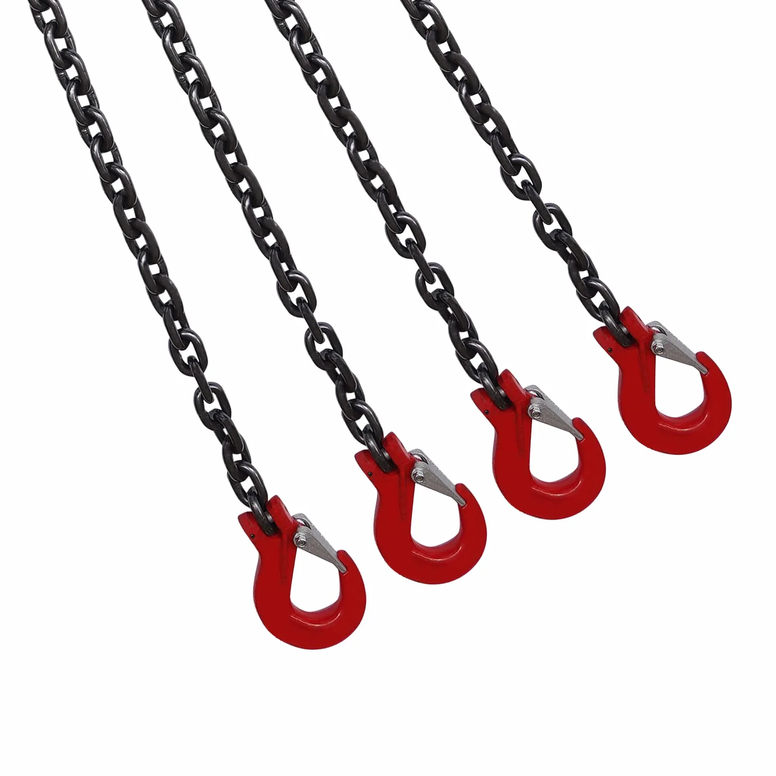 Cadena de elevación 4 patas G80 acero de aleación 5T 0.8 cm 150 cm