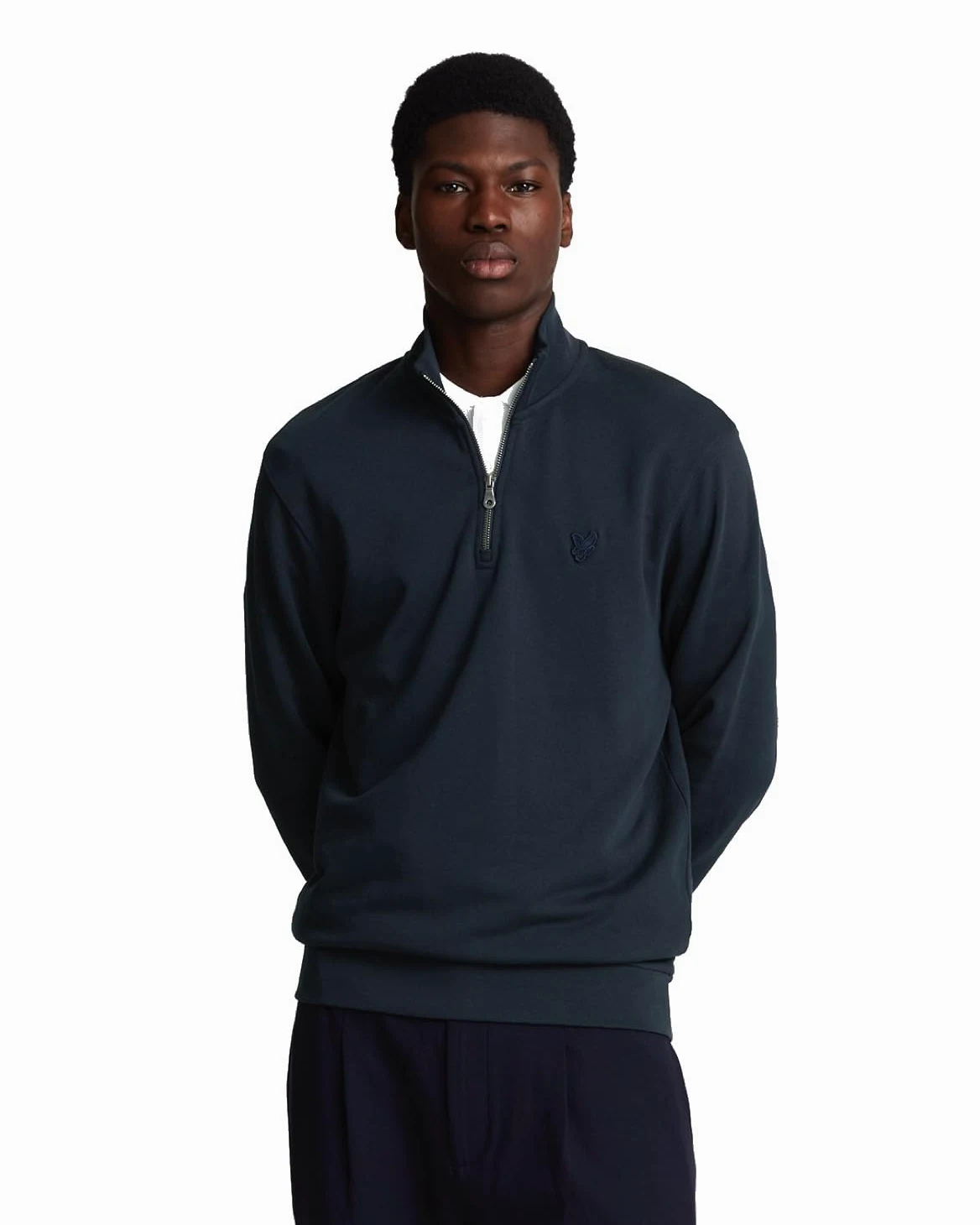 Lyle & Scott Tonal Eagle - Sudadera con cremallera para hombre