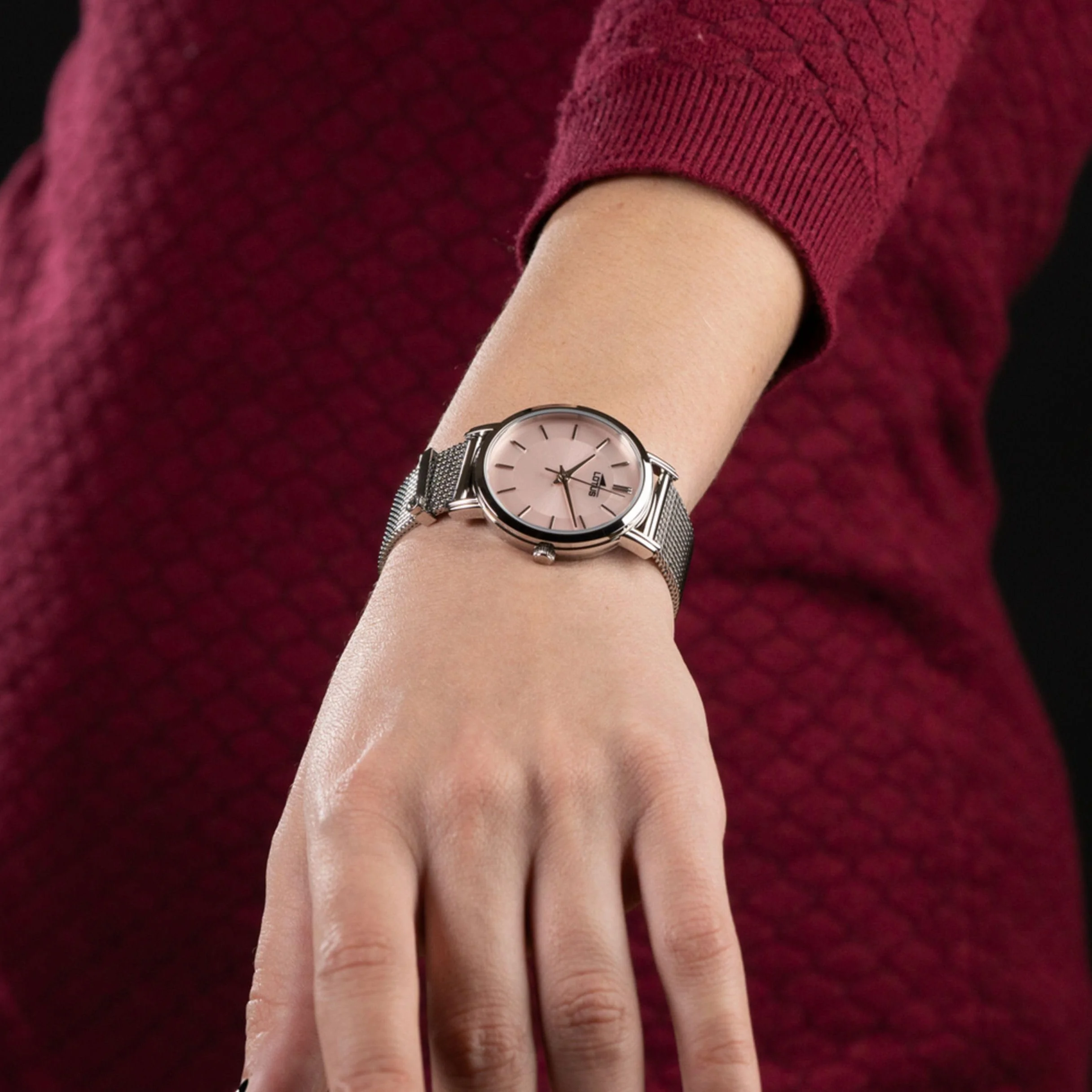 LOTUS Reloj Mujer Analógico de Acero Inoxidable 316l Plateado - Movimiento de Cuarzo - Cristal Mineral de Alta Resistencia - Resistente al Agua 5 ATM 18737 - Minimalist for Her