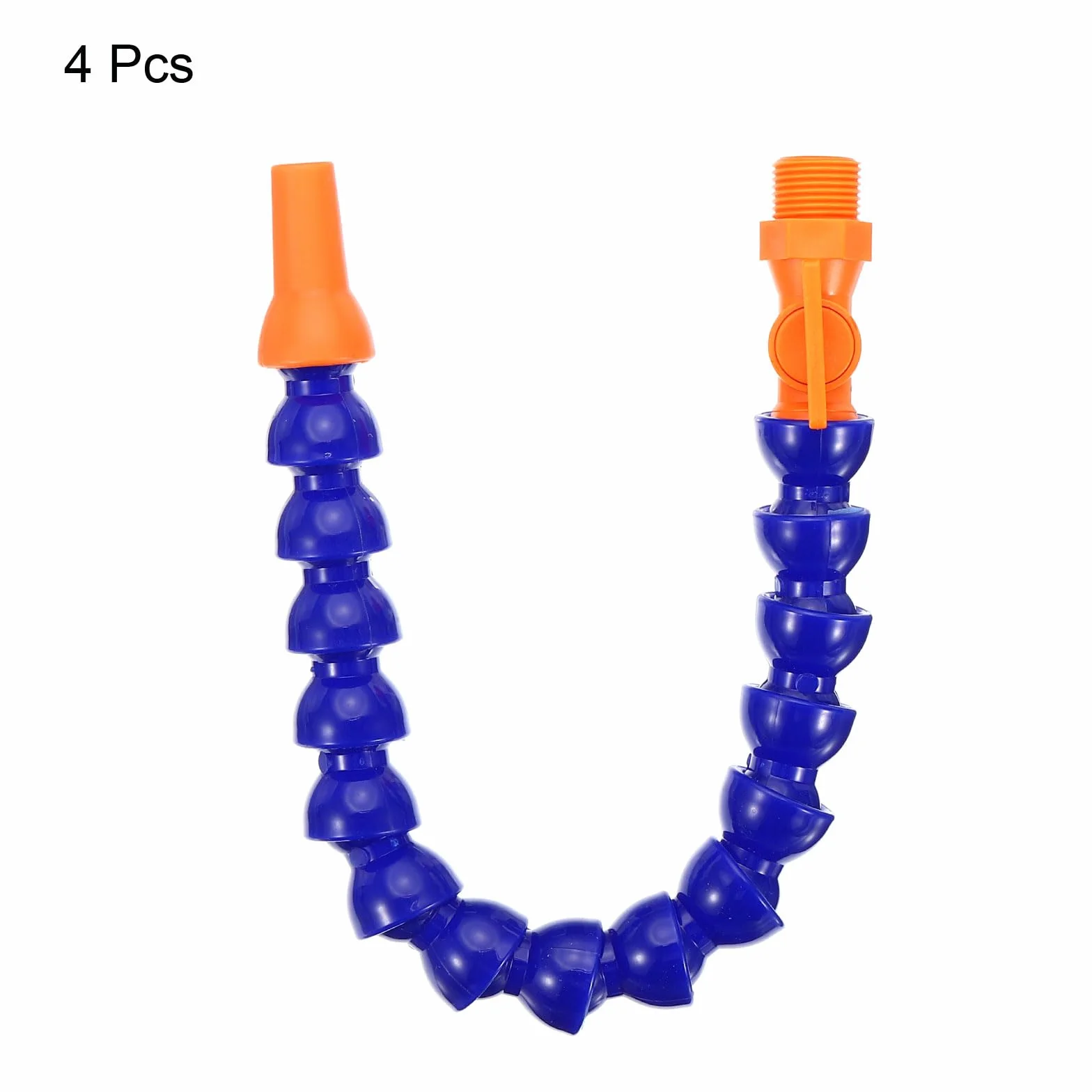 QUARKZMAN 3/8" Rosca Flexible Manguera Agua Aceite Refrigerante Tubo 30mm Plástico Boquilla Enfriamiento 4uds