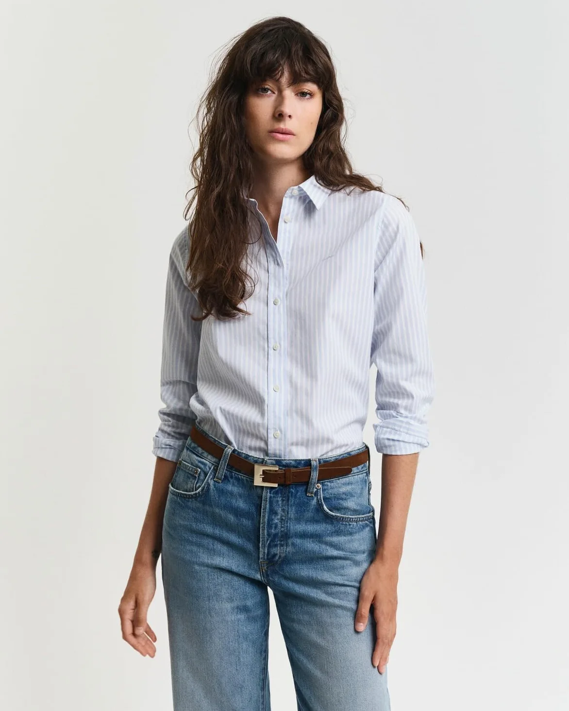 GANT Reg Classic Poplin Striped Shirt Camisa Mujer