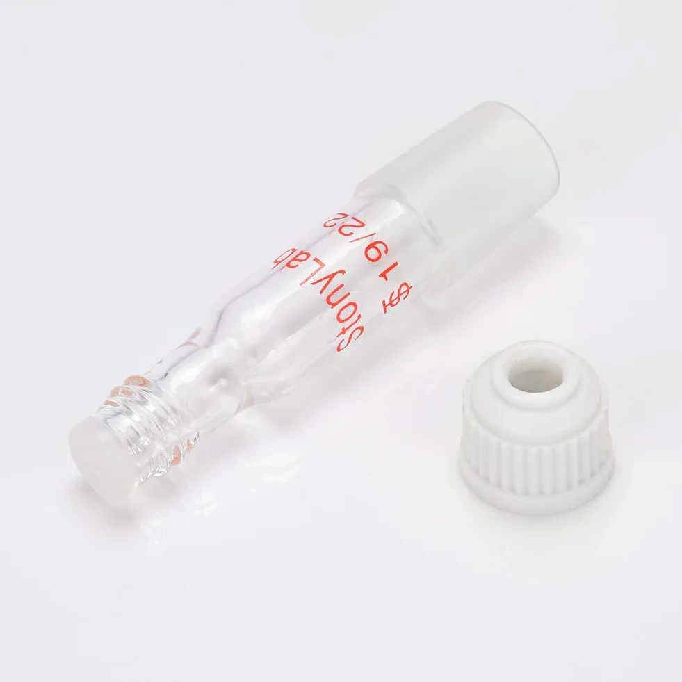 Adaptador de Entrada del Termómetro 19/22 80 mm para Destilación
