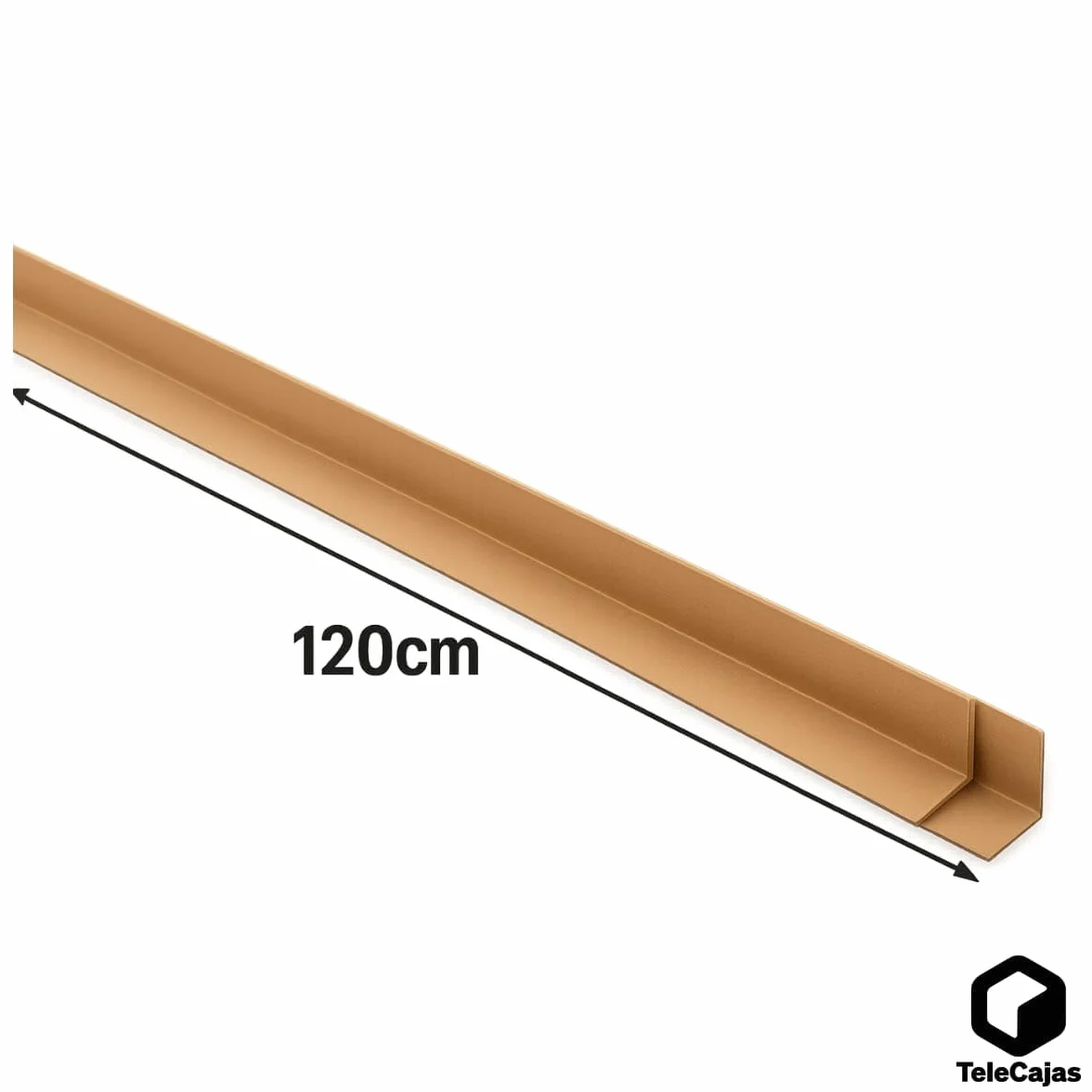 Cantoneras de cartón reciclado 120 cm x 4 cm Protectoras para palets y embalaje Pack de 12
