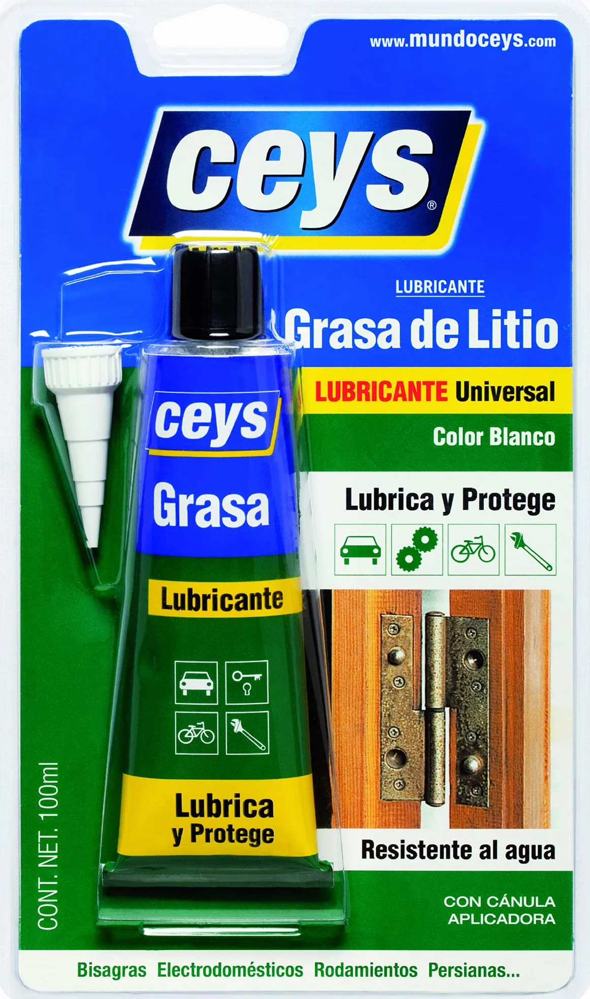 Ceys Grasa de litio blanca Lubricante universal 100ML