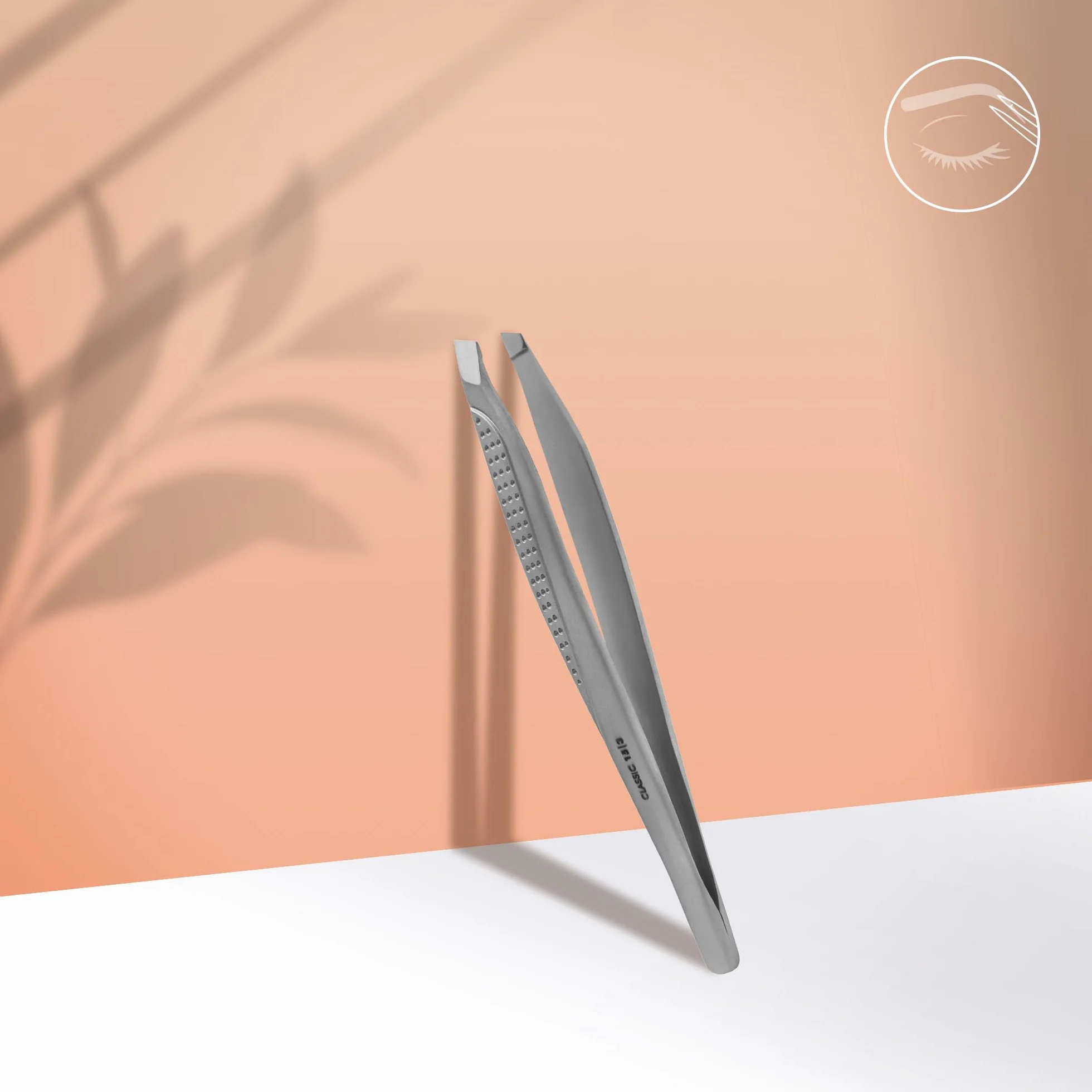 STALEKS PRO Pinza para cejas precisa acero inoxidable médico Classic 15/3