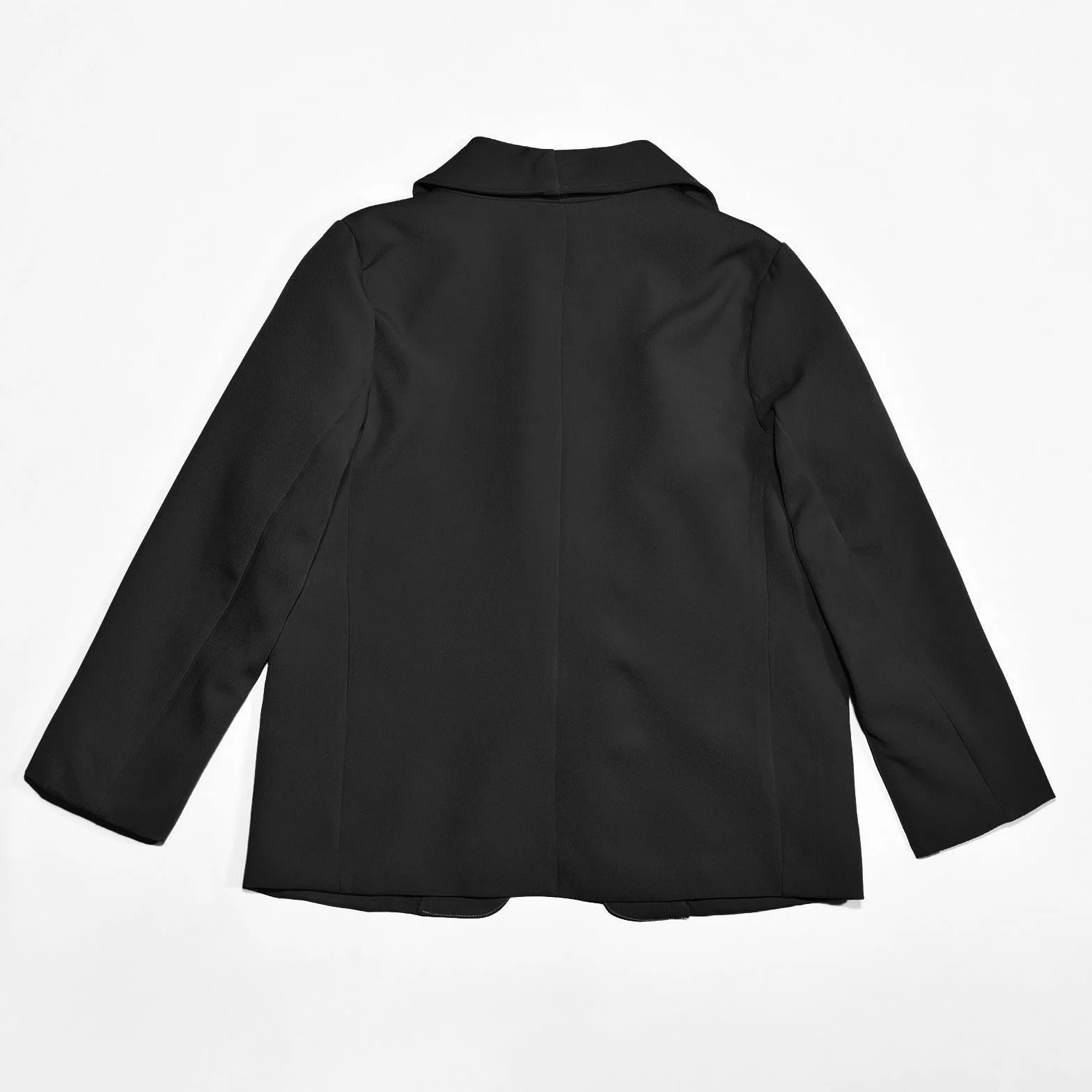 para niñas, Chaqueta de Traje Formal con Cuello Tipo Chal de Manga Larga, Bolsillo Interior Frontal Abierto para niños Gatillos Topes