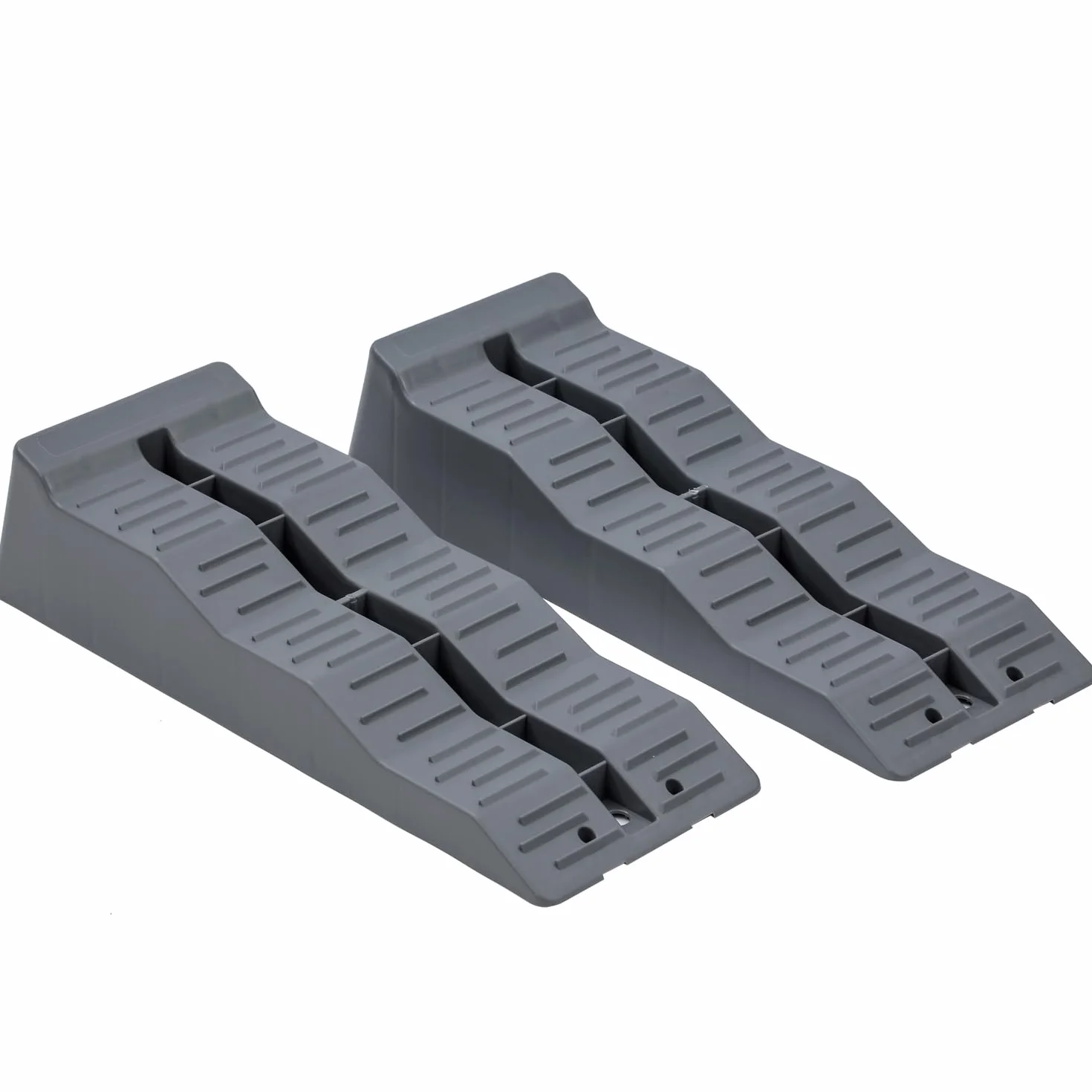 KATSU Rampas de Nivelación 2 Piezas 5 Toneladas 3 Niveles Resistente Cuñas para Caravana