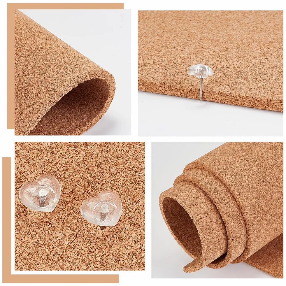 OLYCRAFT Tablero de Corcho Grande Natural 1.2m x 30cm 6mm Rollo Multiusos