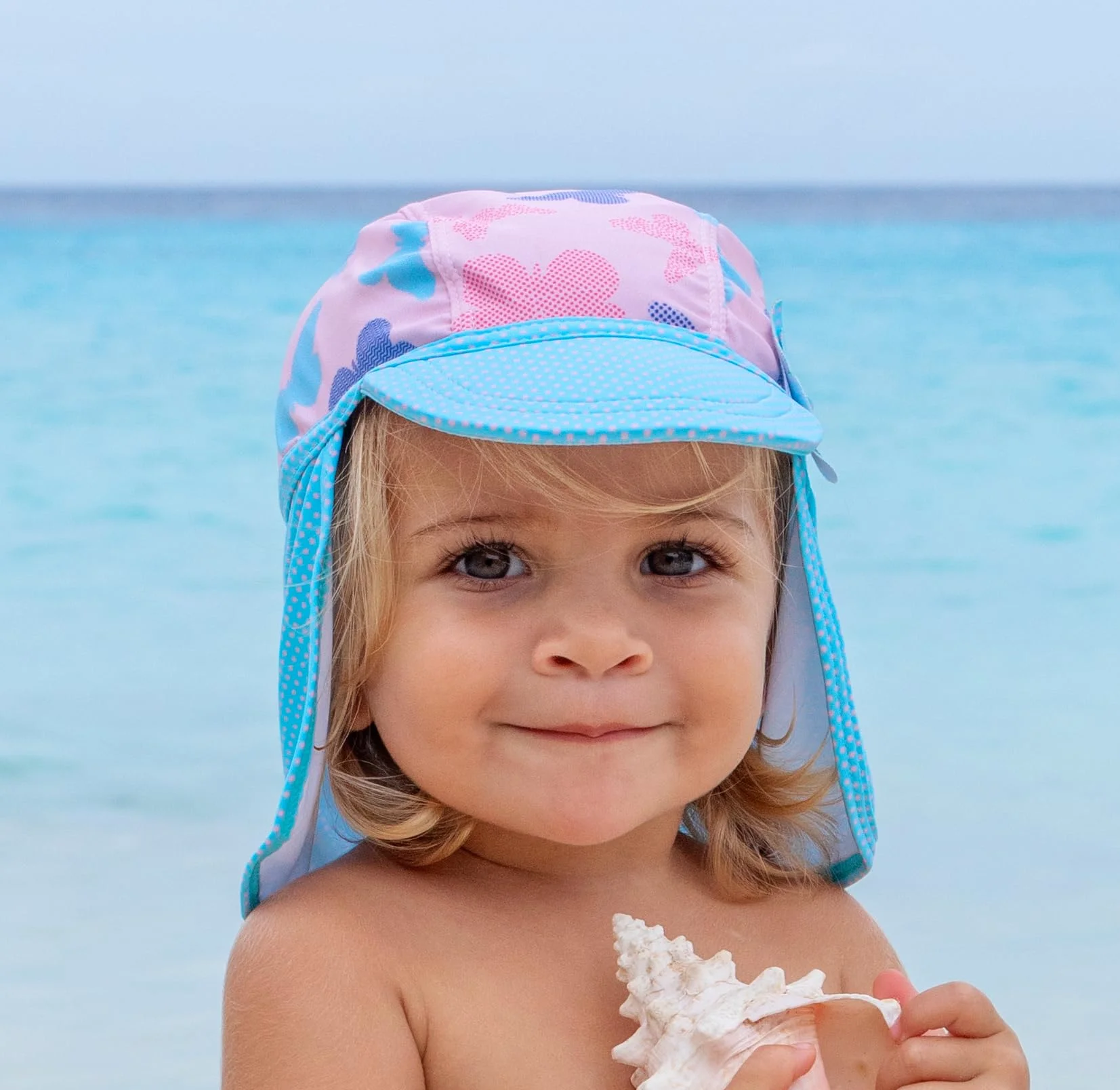 Playshoes Sombrero de Protección Ultravioleta Unisex niños, Mariposas, 49