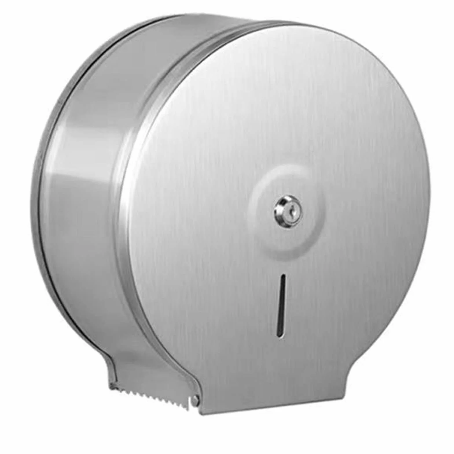 Dispensador de Papel Higiénico Jumbo Comercial de Acero Inoxidable 9 Pulgadas Montaje en Pared con Cerradura