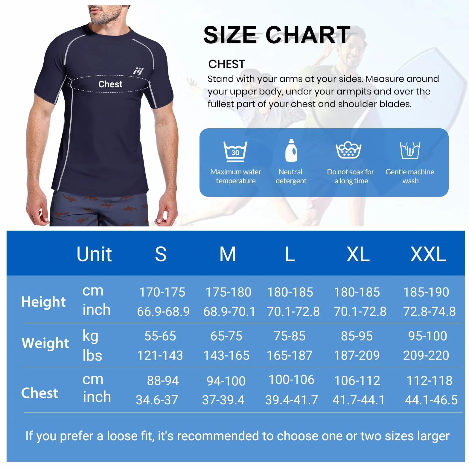 MEETWEE Camiseta Natación Hombre UV UPF 50+ Manga Corta Larga Rash Guard Protección Secado Rápido Surf Verano