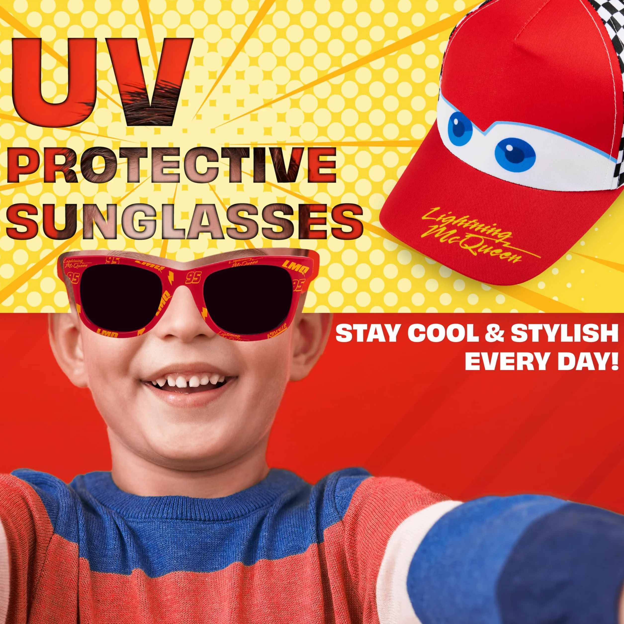 Get Trend Gorra Infantil y Gafas de Sol Niño Set Gorra Ajustable y Gafas de Sol para Niños UV400 Protección Viajes Accesorios