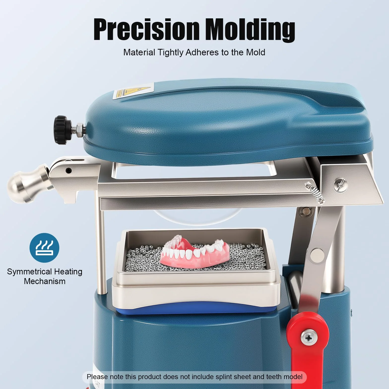Máquina de moldeo al vacío dental termoformadora 600W 220V compatible con termoplásticos dentales
