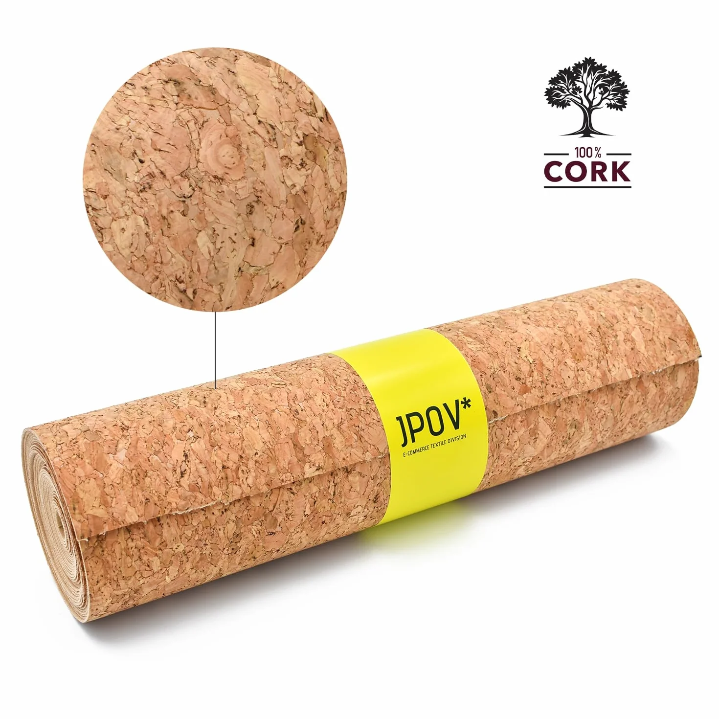 Rollo de Corcho Adhesivo 2,5m x 30cm x 1mm para Interiorismo y Bricolaje
