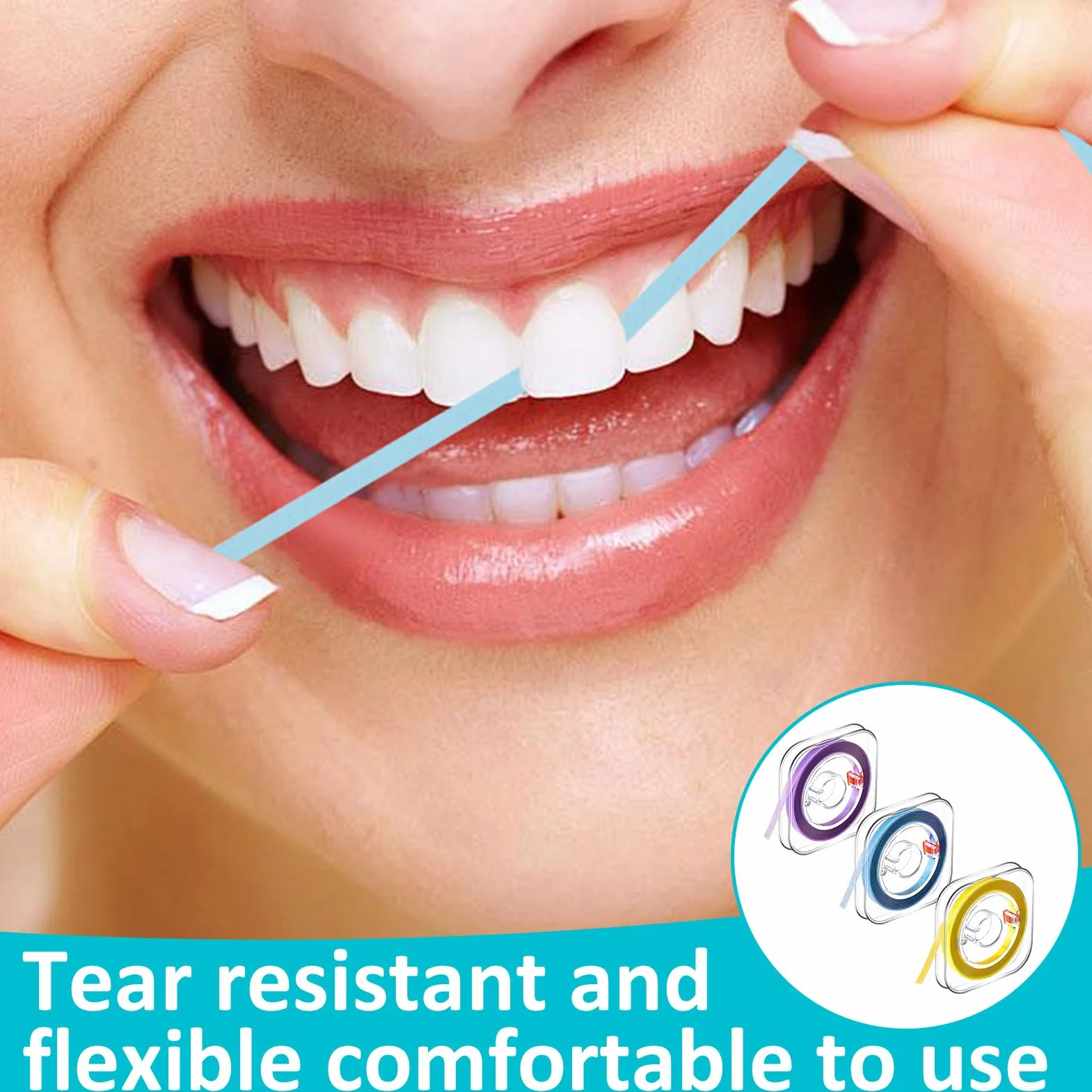Papel de lija dental 4 mm x 6 m para espacios interdentales y pulido de dientes