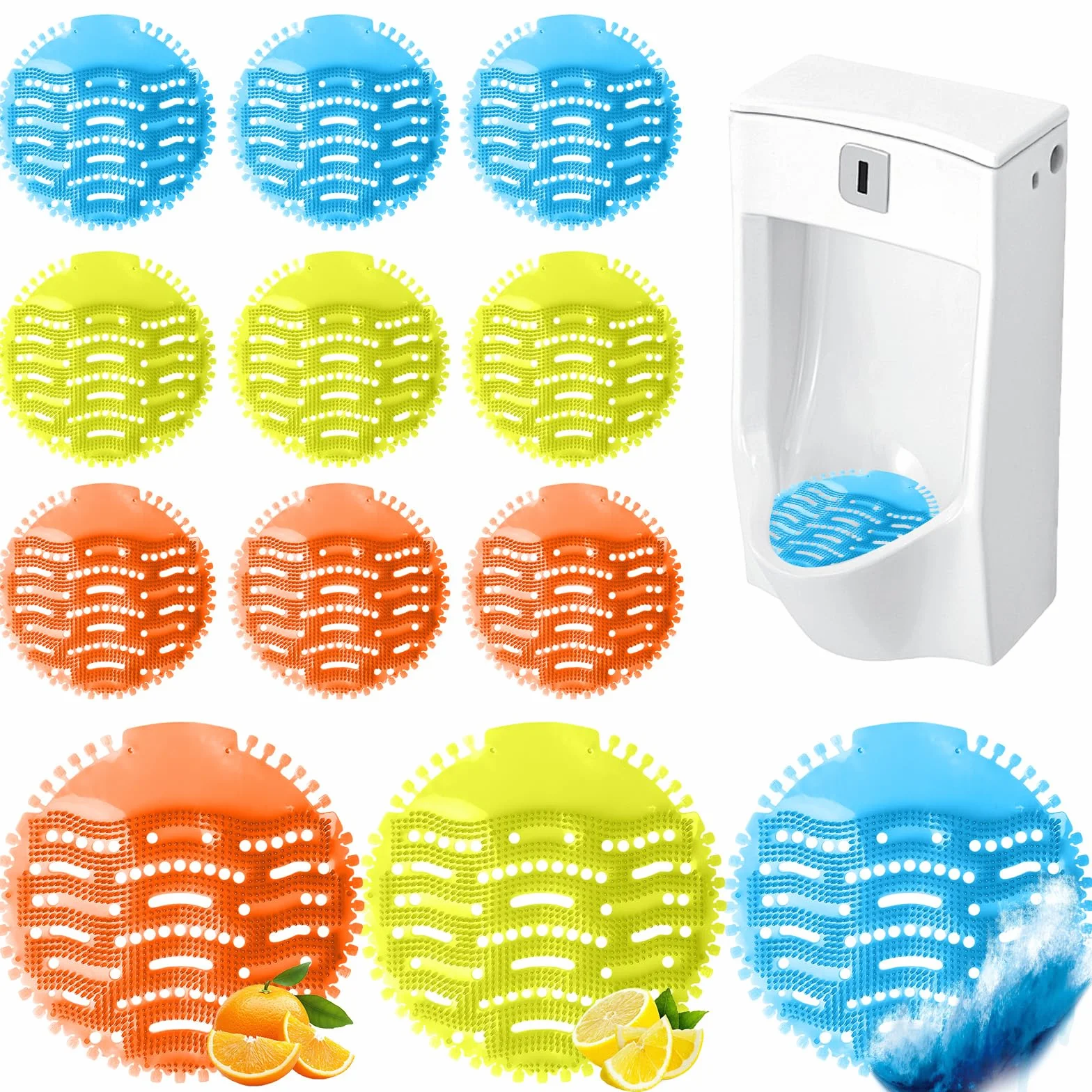 Protector para urinario con aroma, piedras de aire fresco, protección contra salpicaduras, universal