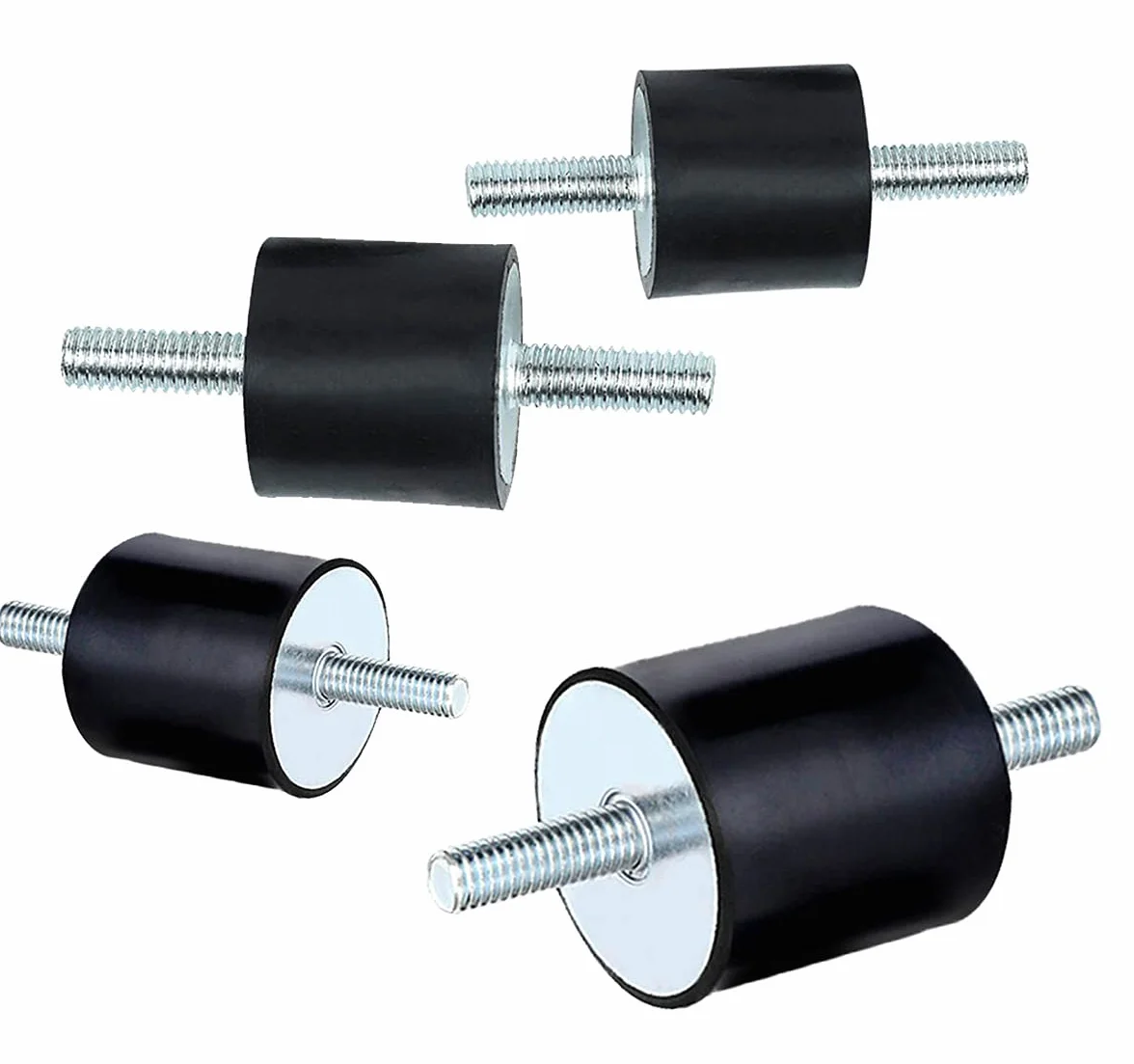 Silentblock M8 Amortiguador de Goma Soportes para Compresores de Aire Motores de Gasolina Bombas de Agua