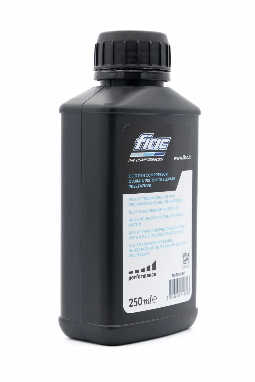 FIAC Performance Oil Aceite Lubricante para Compresores de Pistón 250 ml
