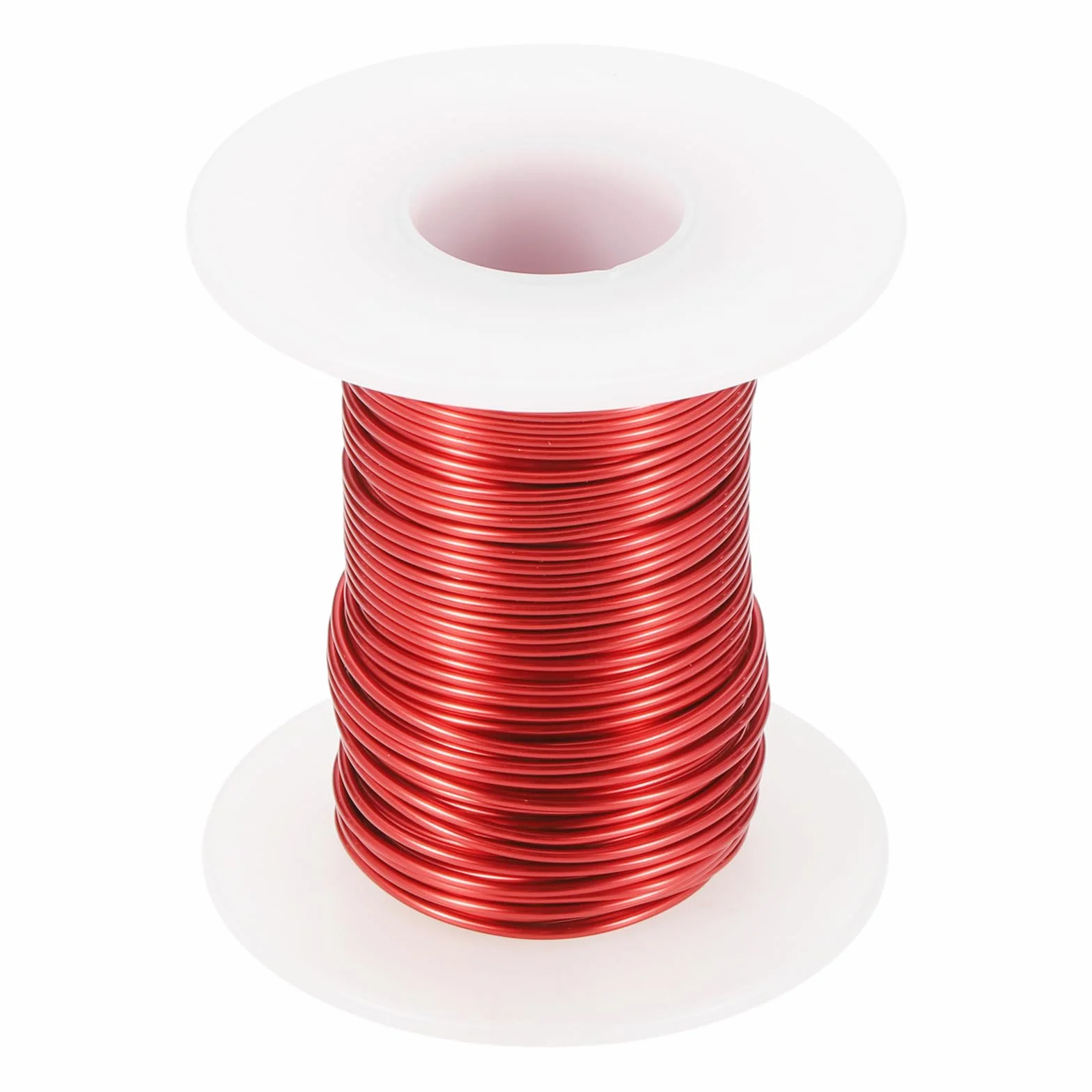 QUARKZMAN 24AWG Alambre Esmaltado de Cobre 0.5mm Magnético Bobina Transformador Motor Eléctrico Grado F 155°C 4oz Rojo