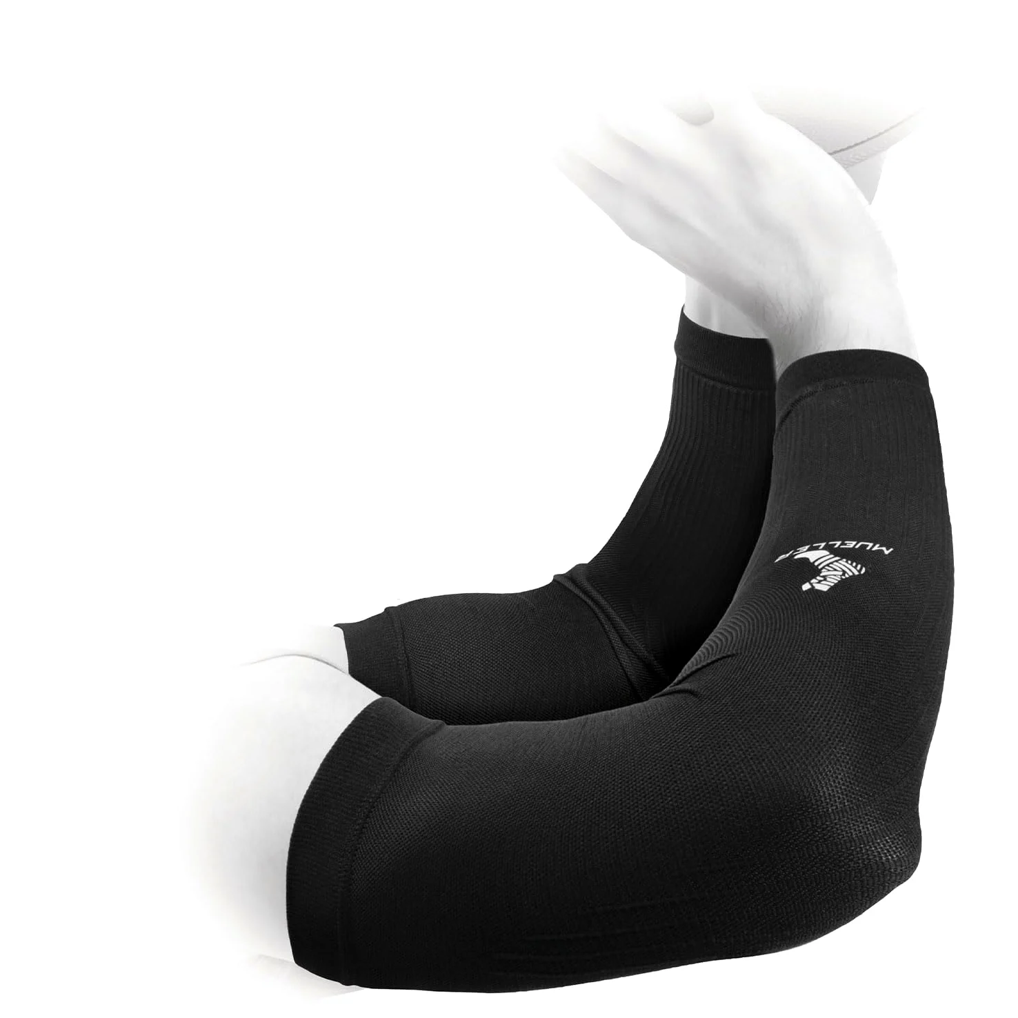 Junglex - Mangas de compresión graduadas para brazos, color negro, par, talla pequeña