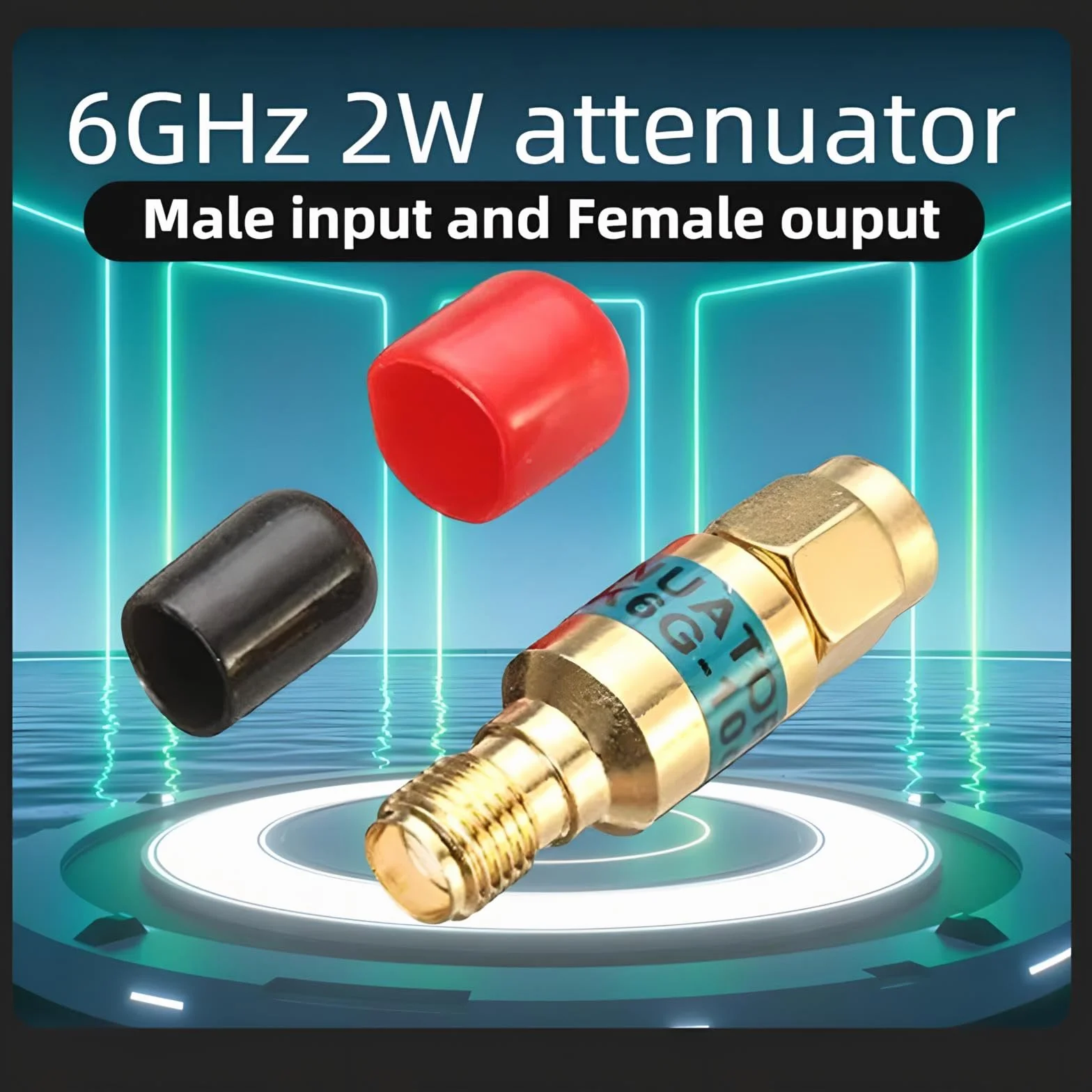 BECEN Atenuador SMA RF 10dB 6G 2W