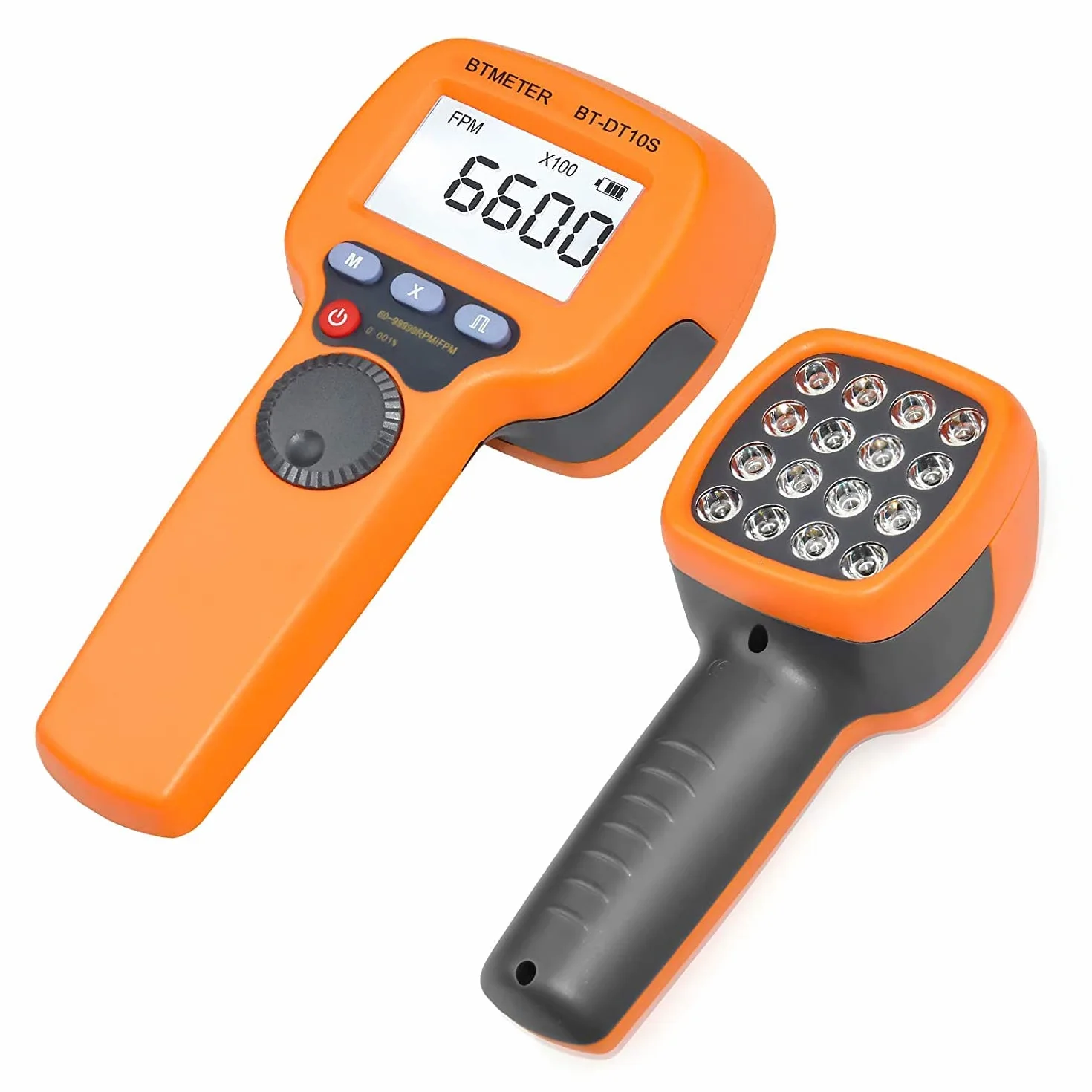 BTMETER Estroboscopio Digital 60-99999 RPM Tacómetro LED Alta Precisión Medidor de Velocidad