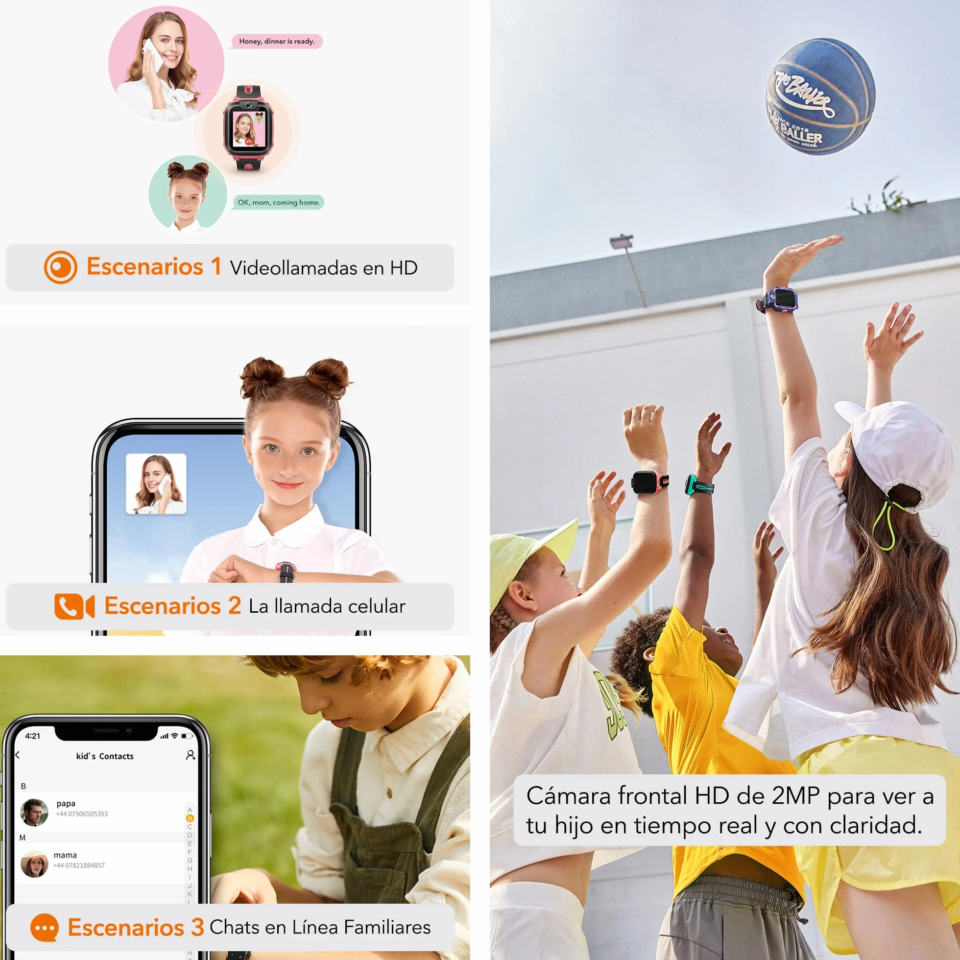 imoo Z1 Reloj Inteligente Niño 4G, Reloj Niño con Videollamada, Reloj GPS Niños con Llamada, Chat, SOS, Smartwatch Niños con Class Mode, Waterproof IPX8, Relojes Niña Watch -Verde