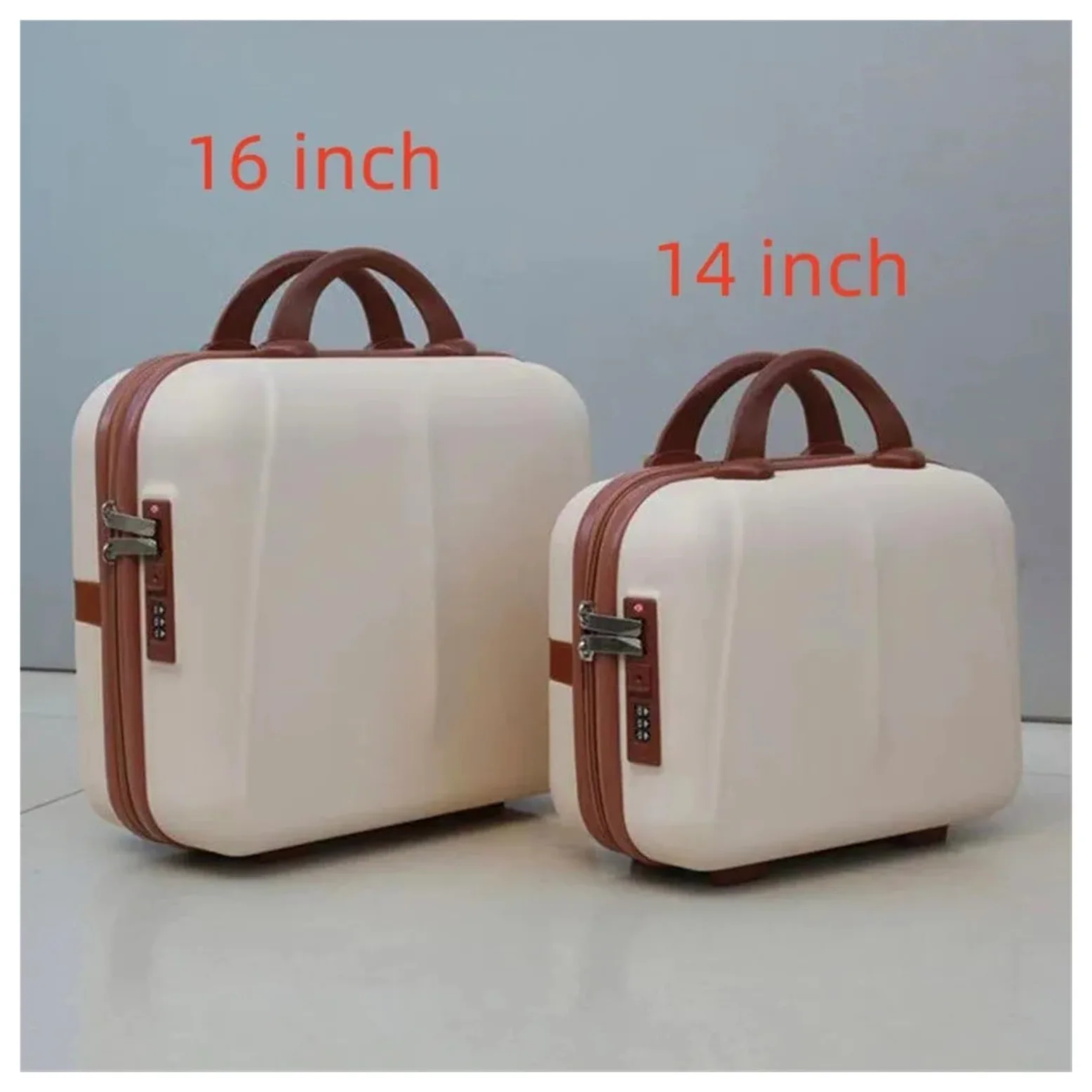 Bolsa Maquillaje Mini Equipaje portátil de Viaje de Carcasa Dura, Almacenamiento de artículos de tocador, Bolsa de cosméticos, Bloqueo de contraseña for Proteger cosméticos