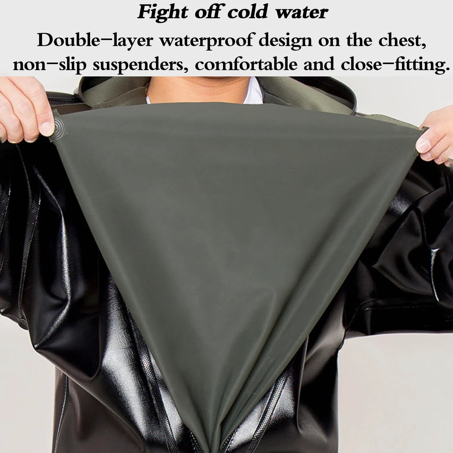 Waders De Pesca para Hombres y Mujeres, Impermeables, con Gorro para Lluvia y Guantes, Botas Antideslizantes, Ligeros, Unisex; Ideales para Jardinería, Granja, Acampada
