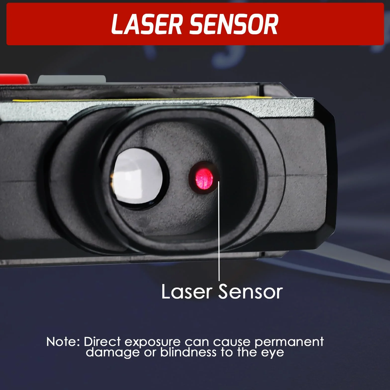Tacómetro Digital Sin Contacto RPM 10-99999 Sensor Fotoeléctrico Láser Alta Precisión Pantalla LCD Cinta Reflectora
