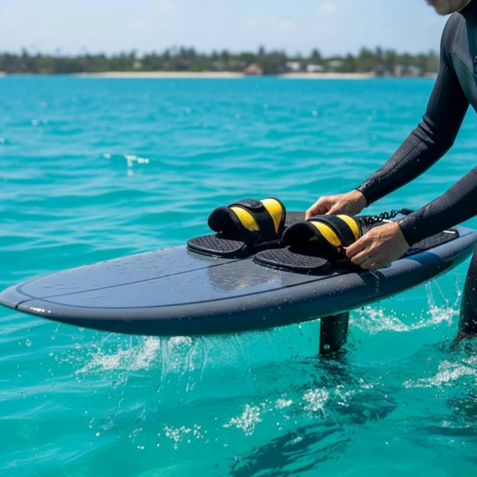 F Fityle Calzado para Tabla de Surf Grips Protectores Fundas Cubiertas con Diseño Antideslizante y Ajuste por TPU para Uso Frecuente Adecuado para Surf y Maniobras en Ola