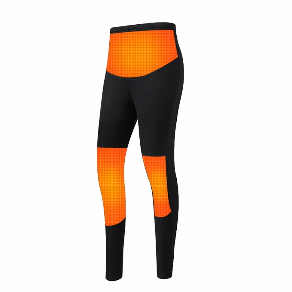 Ropa Interior térmica para Mujer, Ropa térmica Lavable de Invierno con interruptores eléctricos Independientes para Ciclismo al Aire Libre esquí (Negro L) (Negro XL)