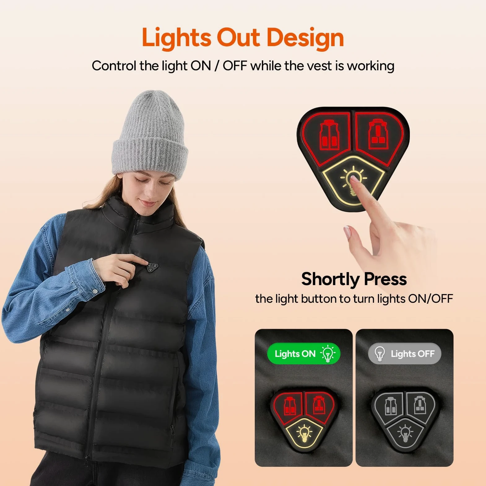 DR.PREPARE Heated Vest Chaleco térmico Unisex adulto (Pack de 1)