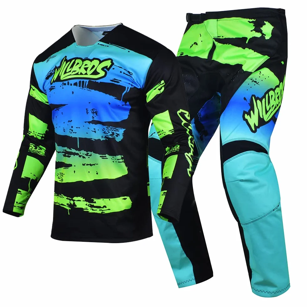 Pantalones y Jersey de Motocross Hombres Mujeres Motocicleta MX Ciclismo Fuera de la Carretera Bicicleta Sucia Traje Ropa de Carrera Adulta Equitación