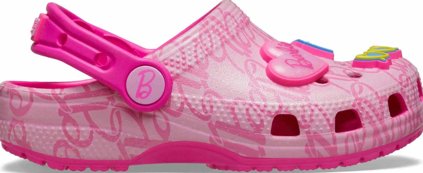 Crocs Mattel Pink Barbie Classic Clog T, Zuecos Unisex niños