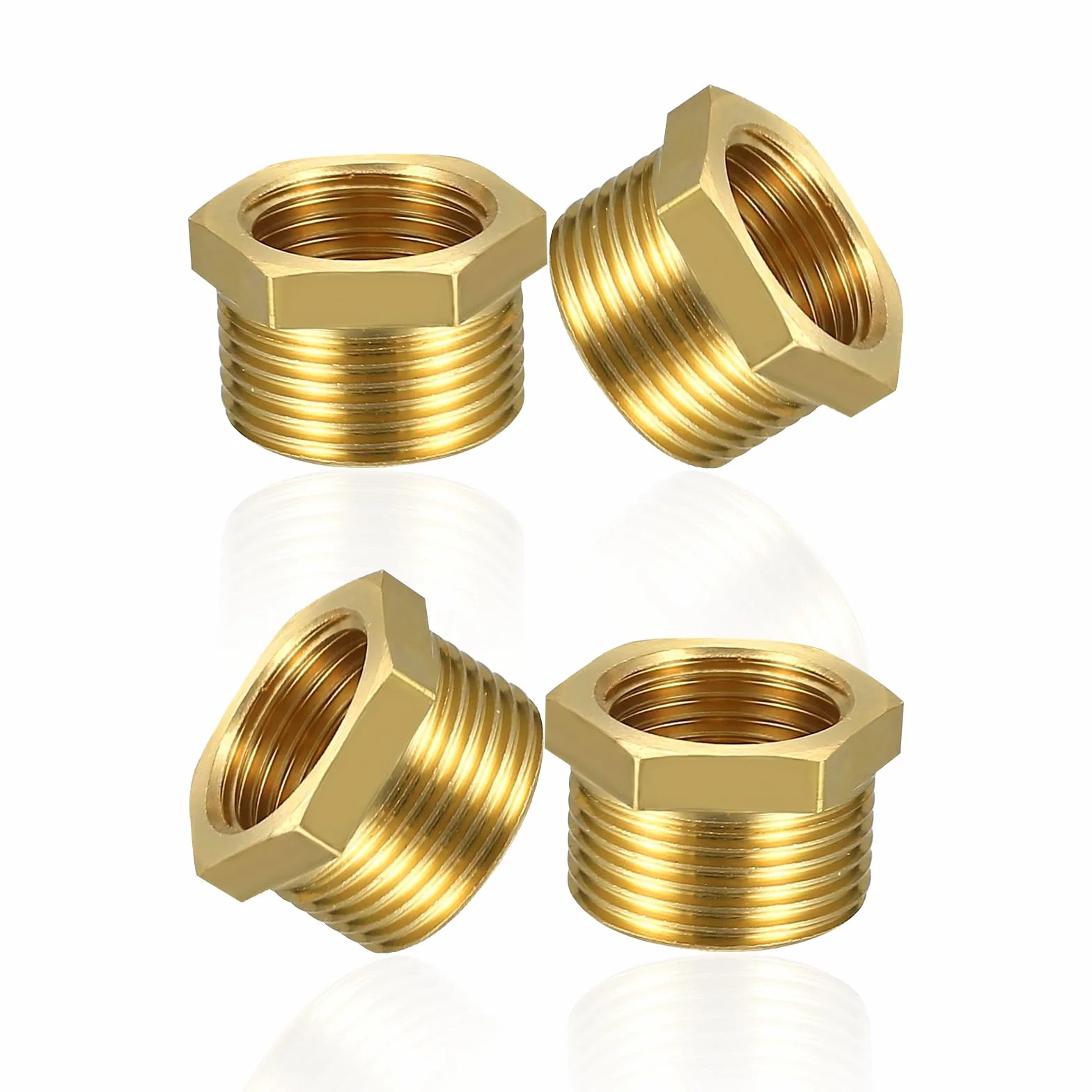 Reductor de latón adaptador 1/2 a 1/4 pulgada rosca macho hembra Ø20mm x Ø12mm accesorio tuberías agua