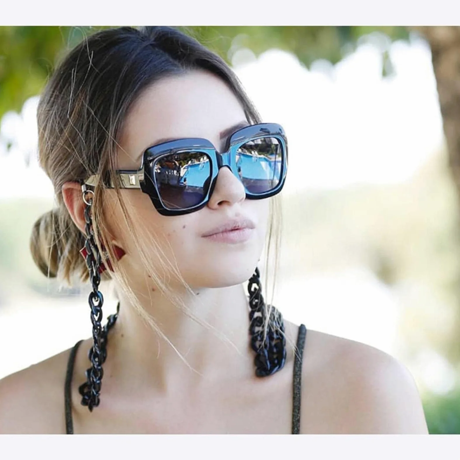3 Piezas de Cadena de sujeción de acrílico para Gafas, Soporte Multifuncional para Gafas Deportivas Femeninas