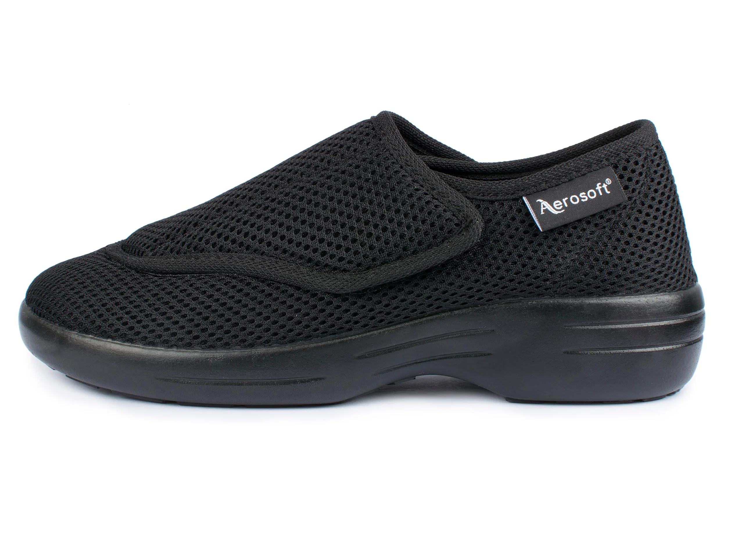 Aerosoft Stretch 17 – Zapato de Salud cómodo con Cierres Ajustables, Ancho G–H, Antideslizante